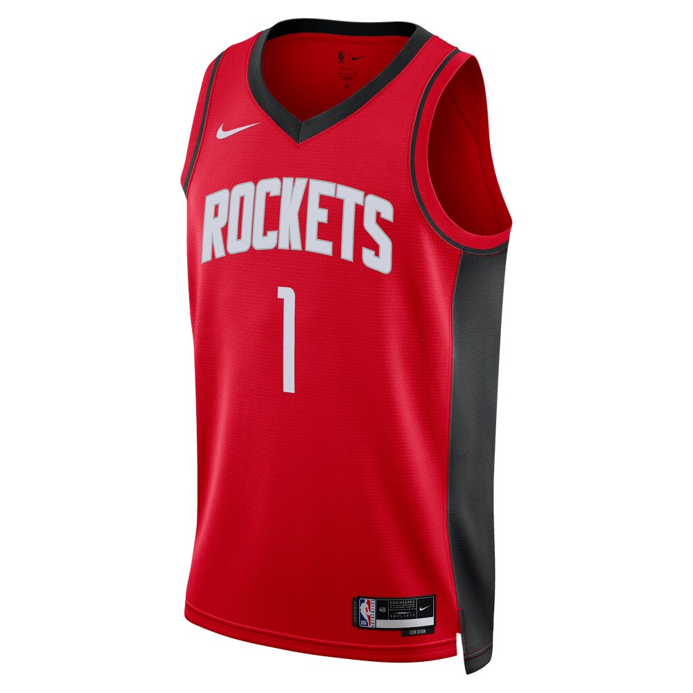 Jabari Smith Jr. Houston Rockets Nike Unisex 2022 NBA Draft First Round Pick Swingman Jersey - Icon Edition - Red - vstockx