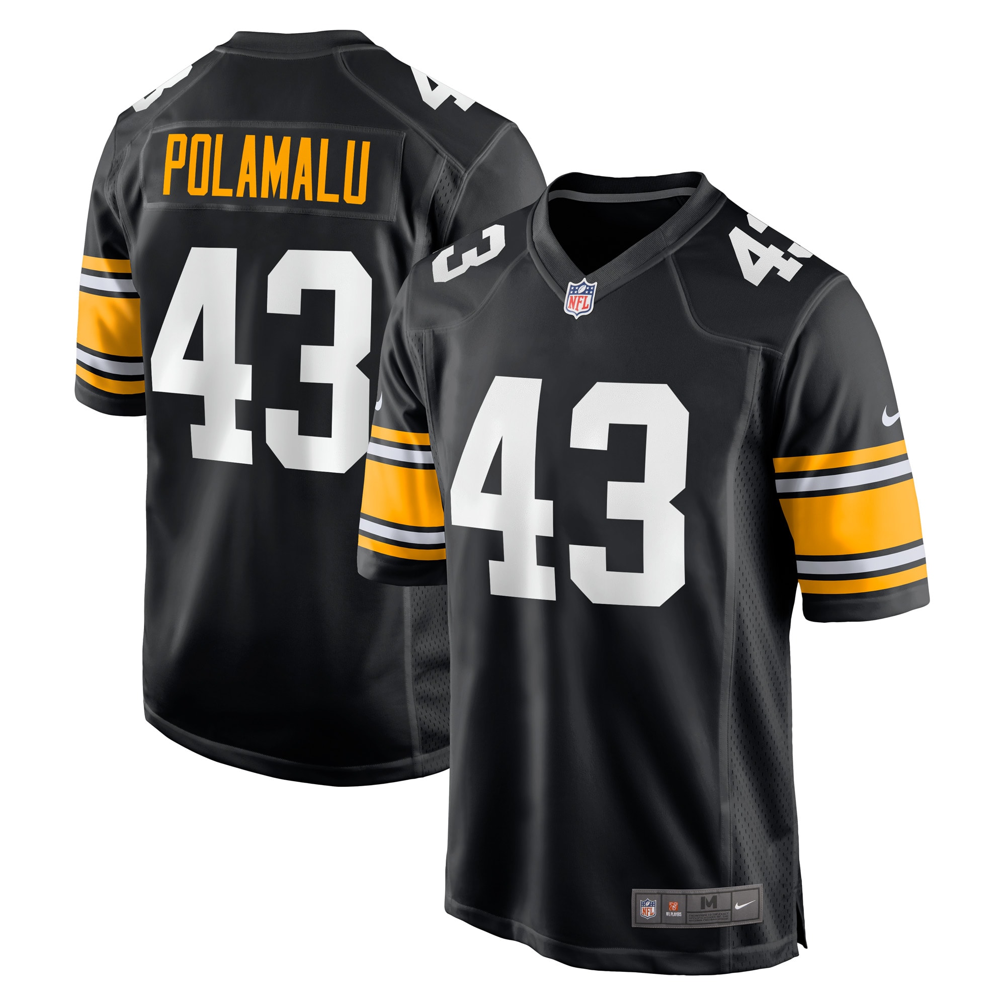 Troy Polamalu Pittsburgh Steelers Nike Retired Player Jersey - Black - vstockx