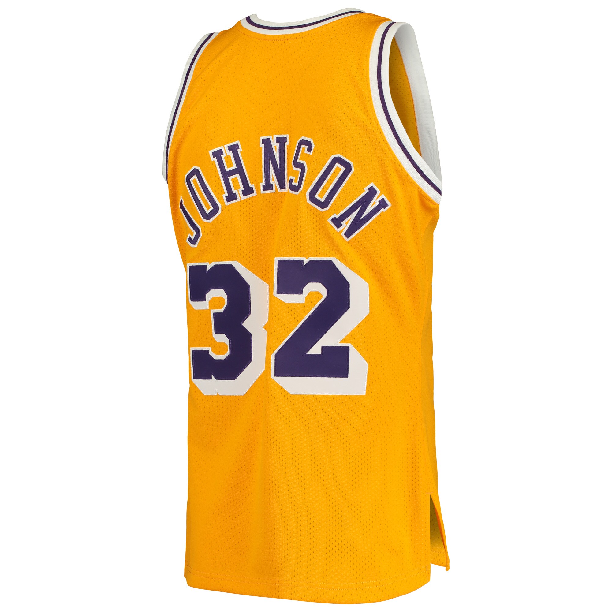 Magic Johnson Los Angeles Lakers Mitchell & Ness 1984/85 Hardwood Classics Authentic Jersey - Gold - vstockx