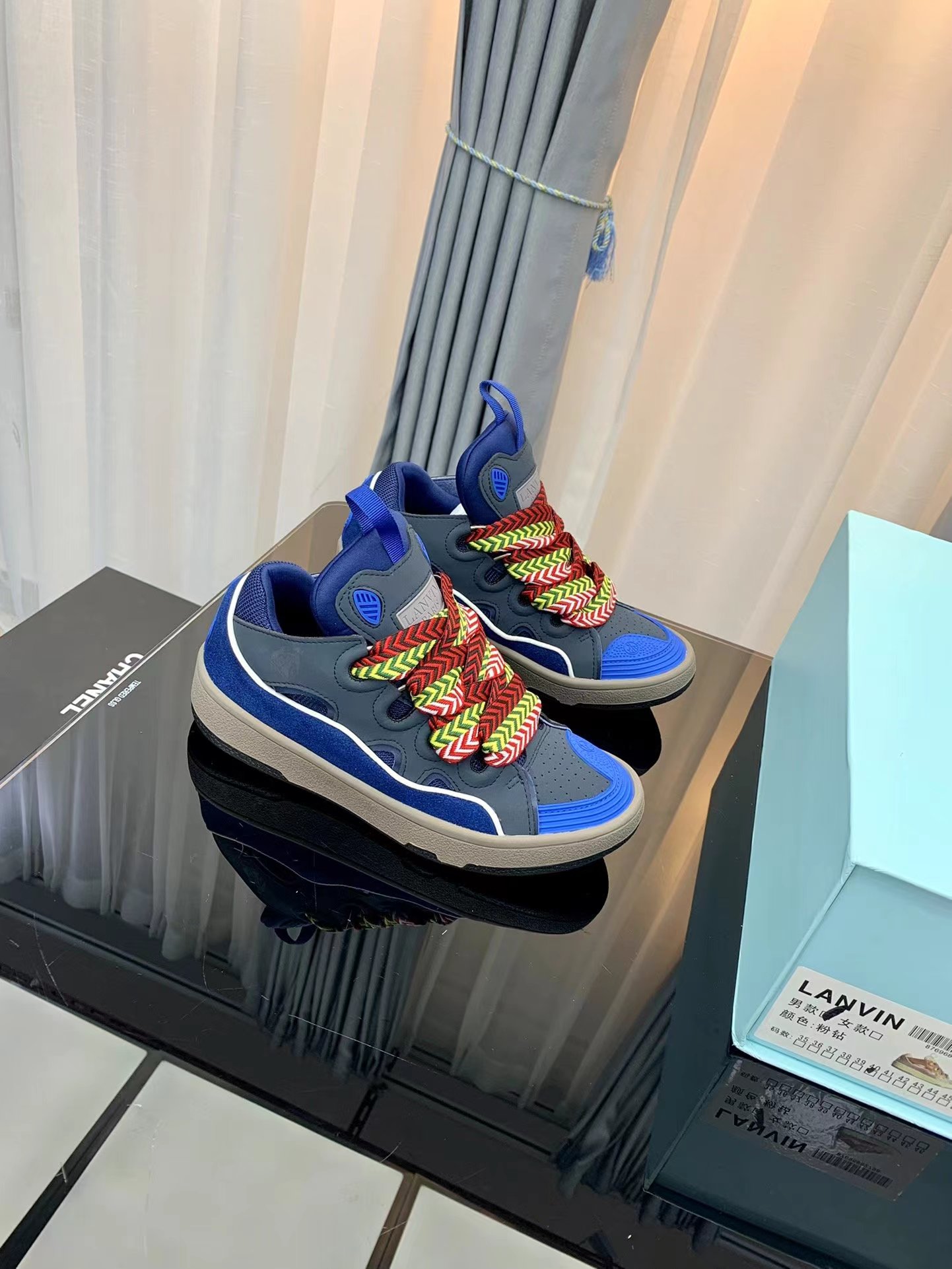 Lanvin Leather Curb black - vstockx