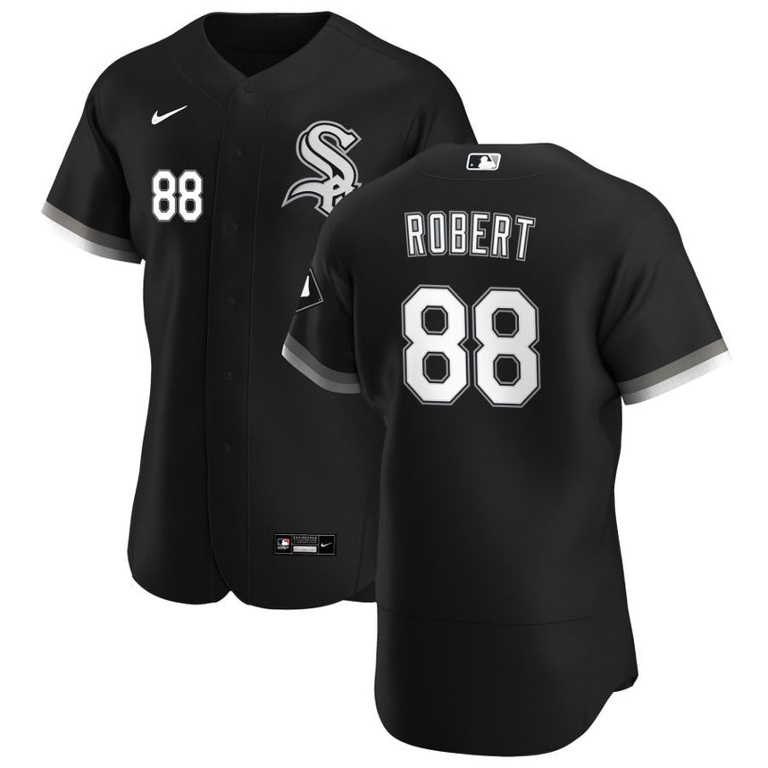 Men's Chicago White Sox Luis Robert Black Alternate Authentic Player Jersey - vstockx