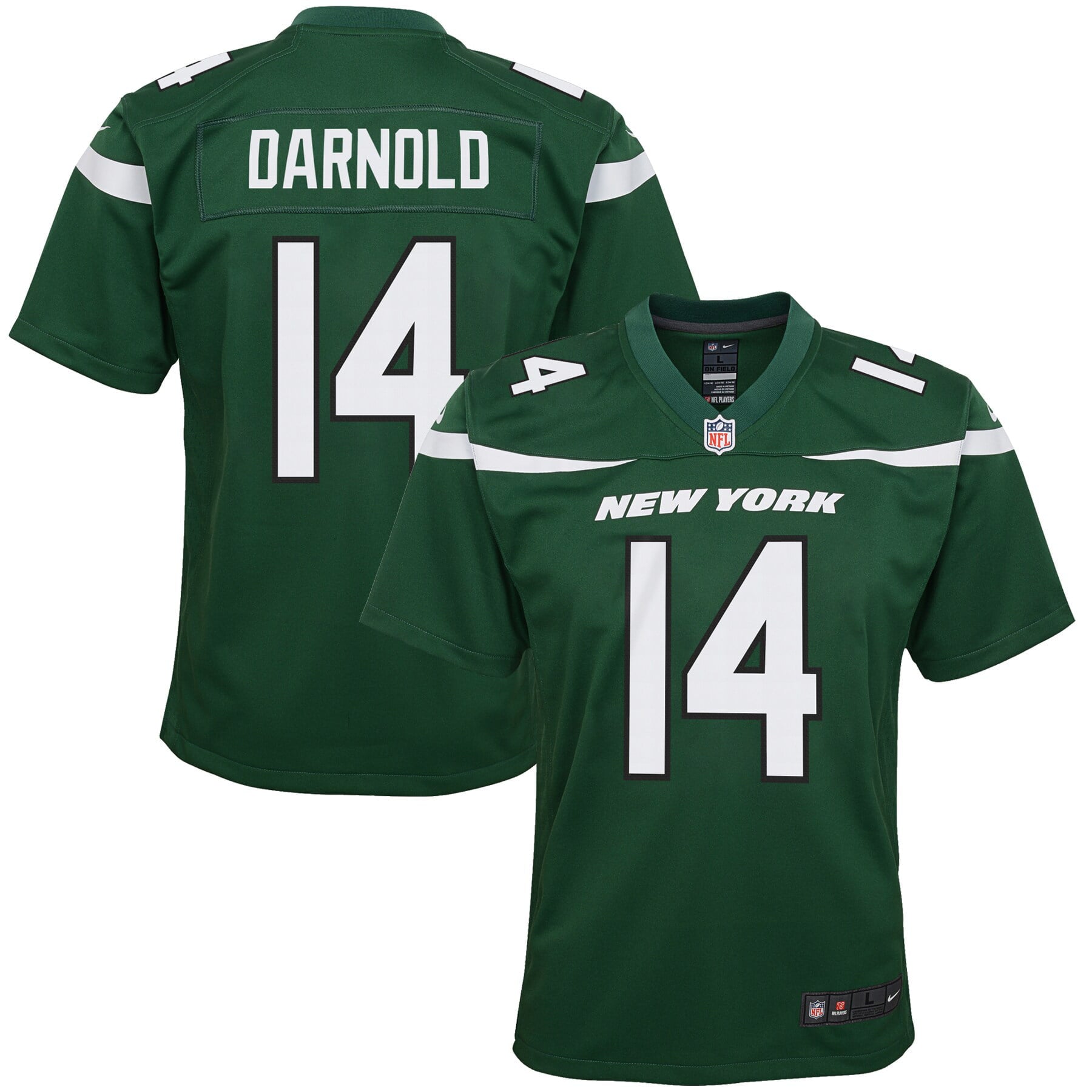 Preschool Nike Sam Darnold Gotham Green New York Jets Game Jersey - vstockx