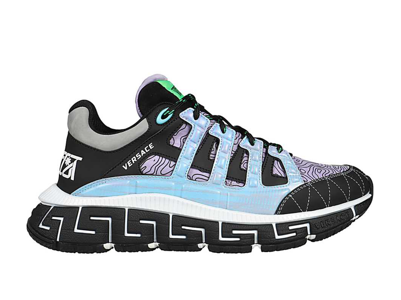 Versace Trigreca Milan Black Blue Purple - vstockx