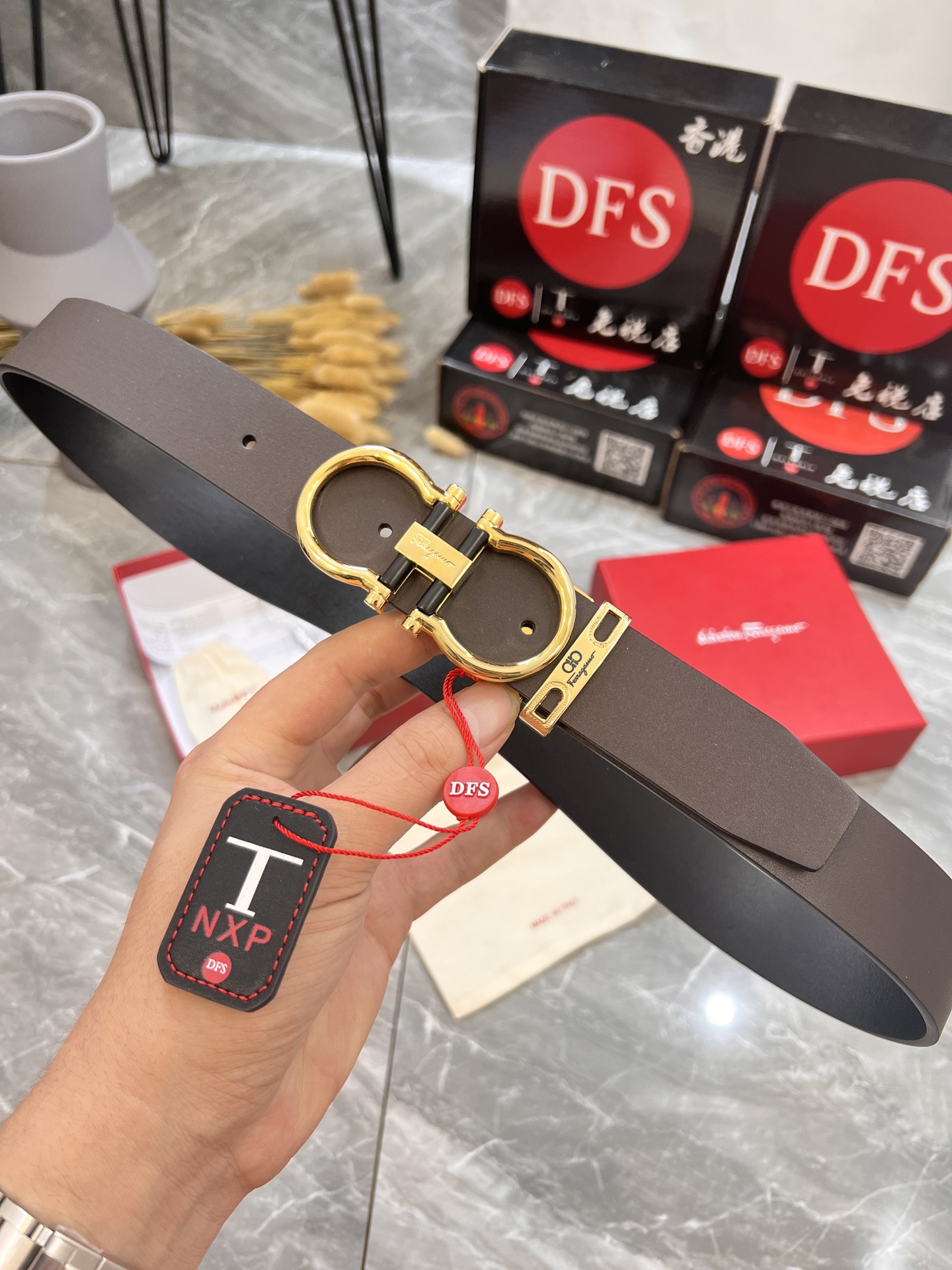 Streetwear Belt Ferragamo 319947 size:3.5cm - vstockx