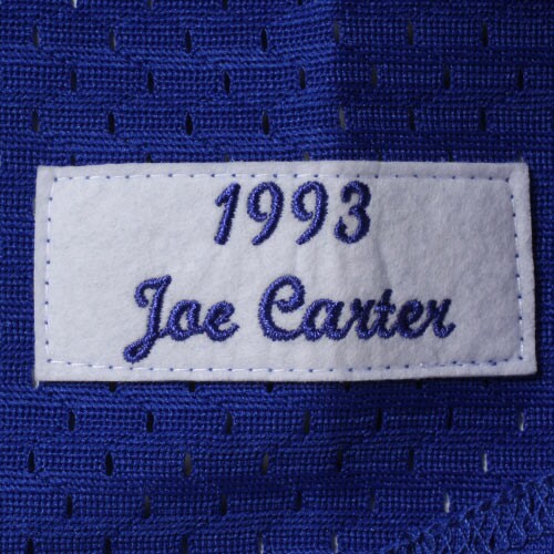 Joe Carter Toronto Blue Jays Mitchell & Ness 1993 Authentic Cooperstown Collection Mesh Batting Practice Jersey - Royal - vstockx