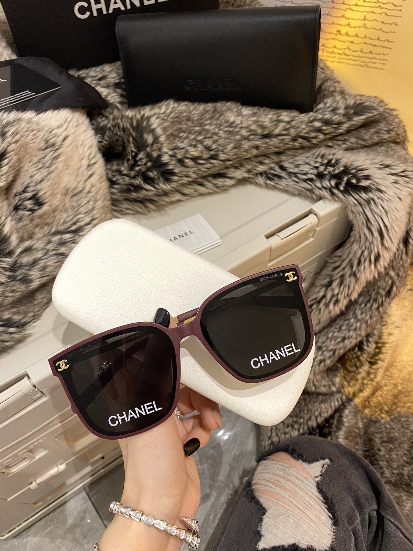 Sunglasses Chanel CH7286 size 62��15-145 - vstockx