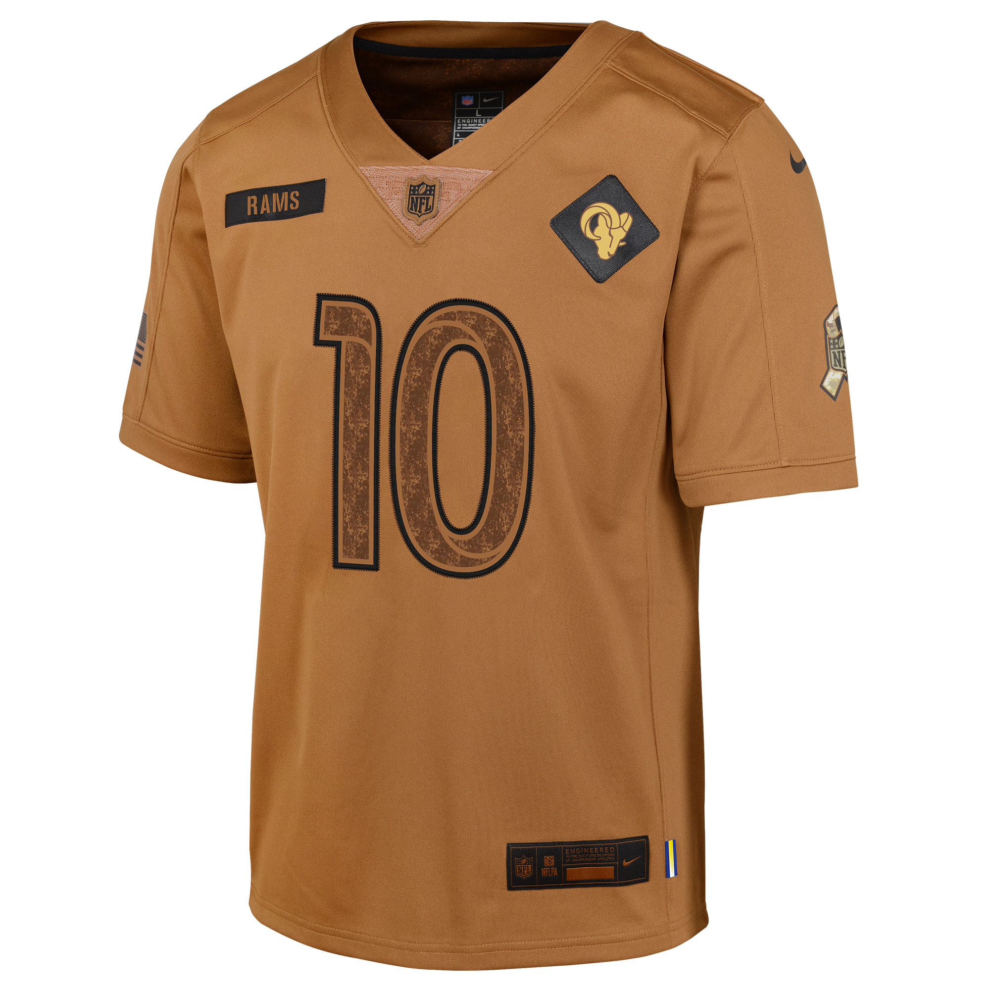 Cooper Kupp Los Angeles Rams Nike Youth 2023 Salute To Service Limited Jersey - Brown - vstockx