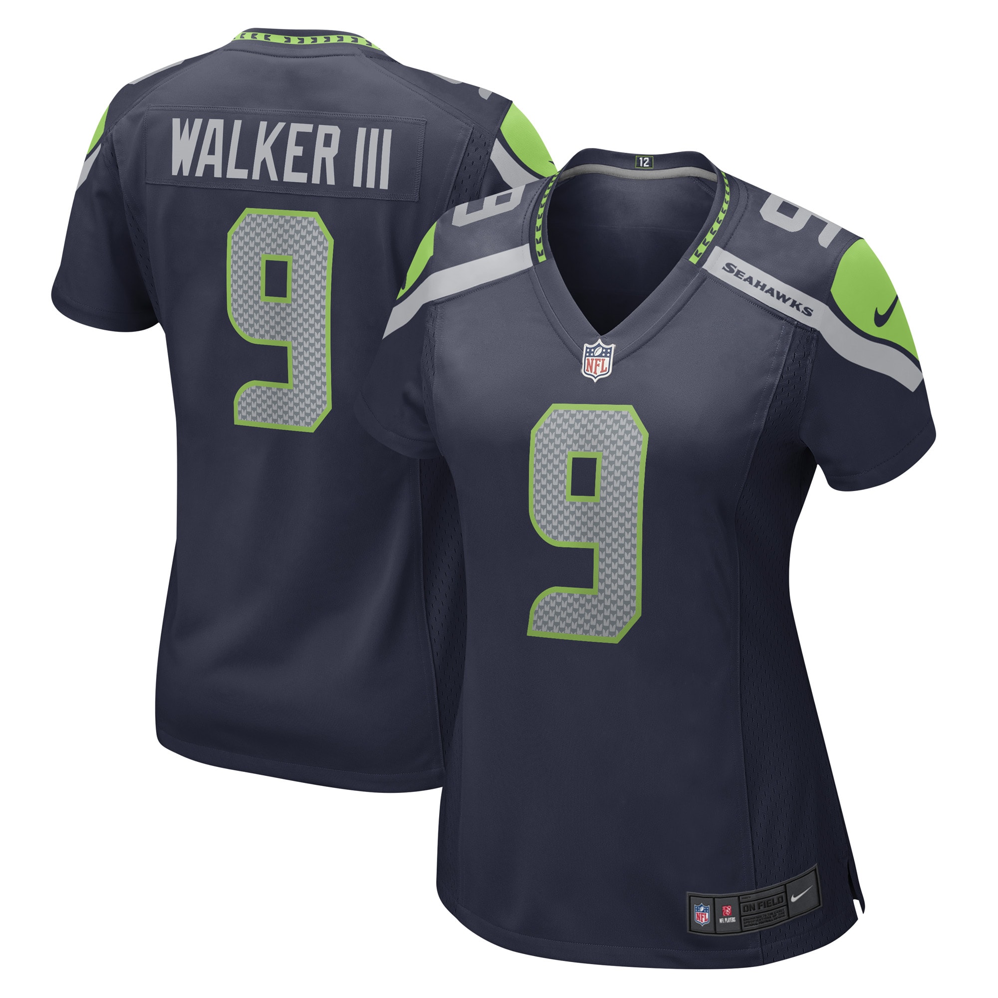 Kenneth Walker III Seattle Seahawks Nike Women's Player Jersey - Navy - vstockx
