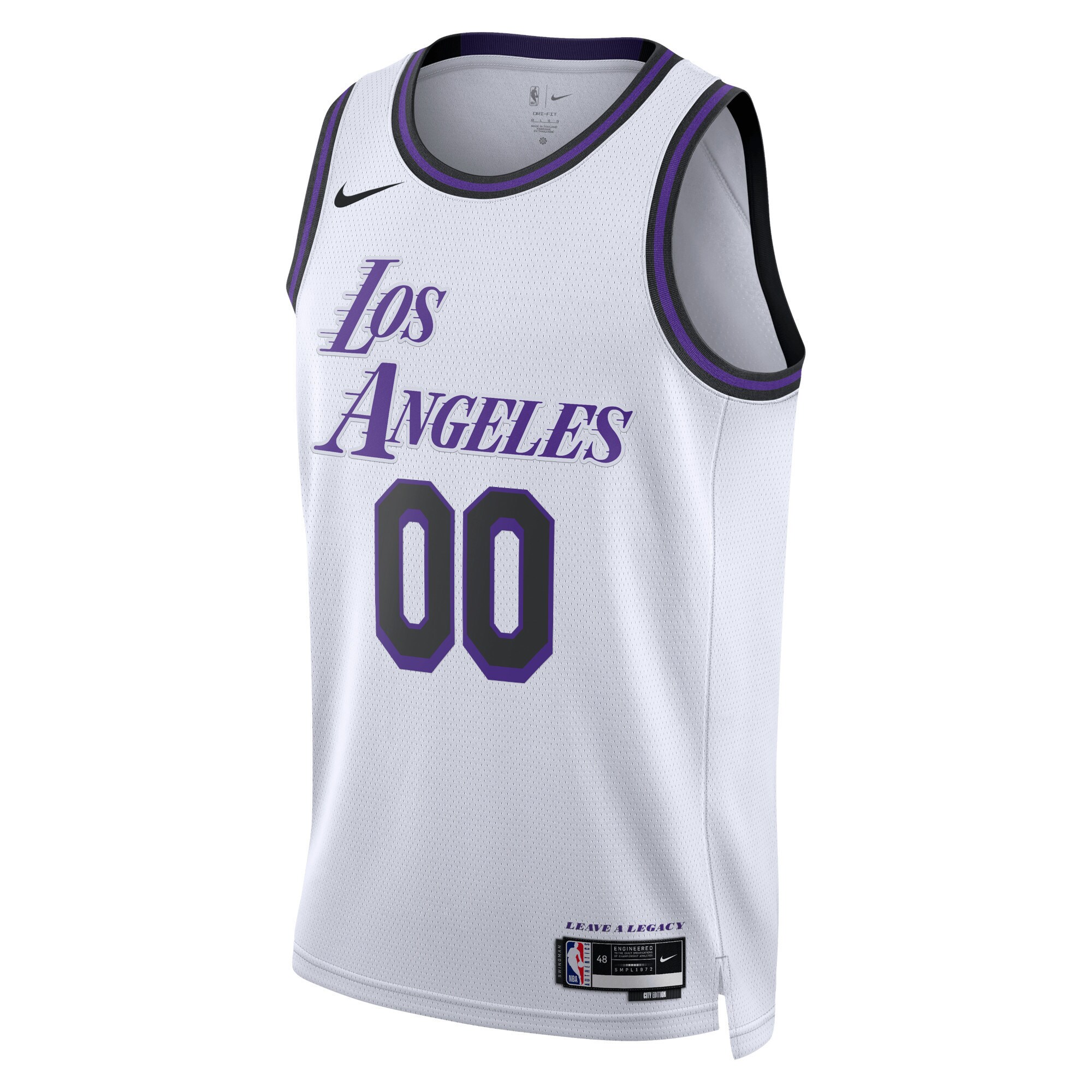 Los Angeles Lakers Nike Unisex 2022/23 Swingman Custom Jersey - City Edition - White - vstockx