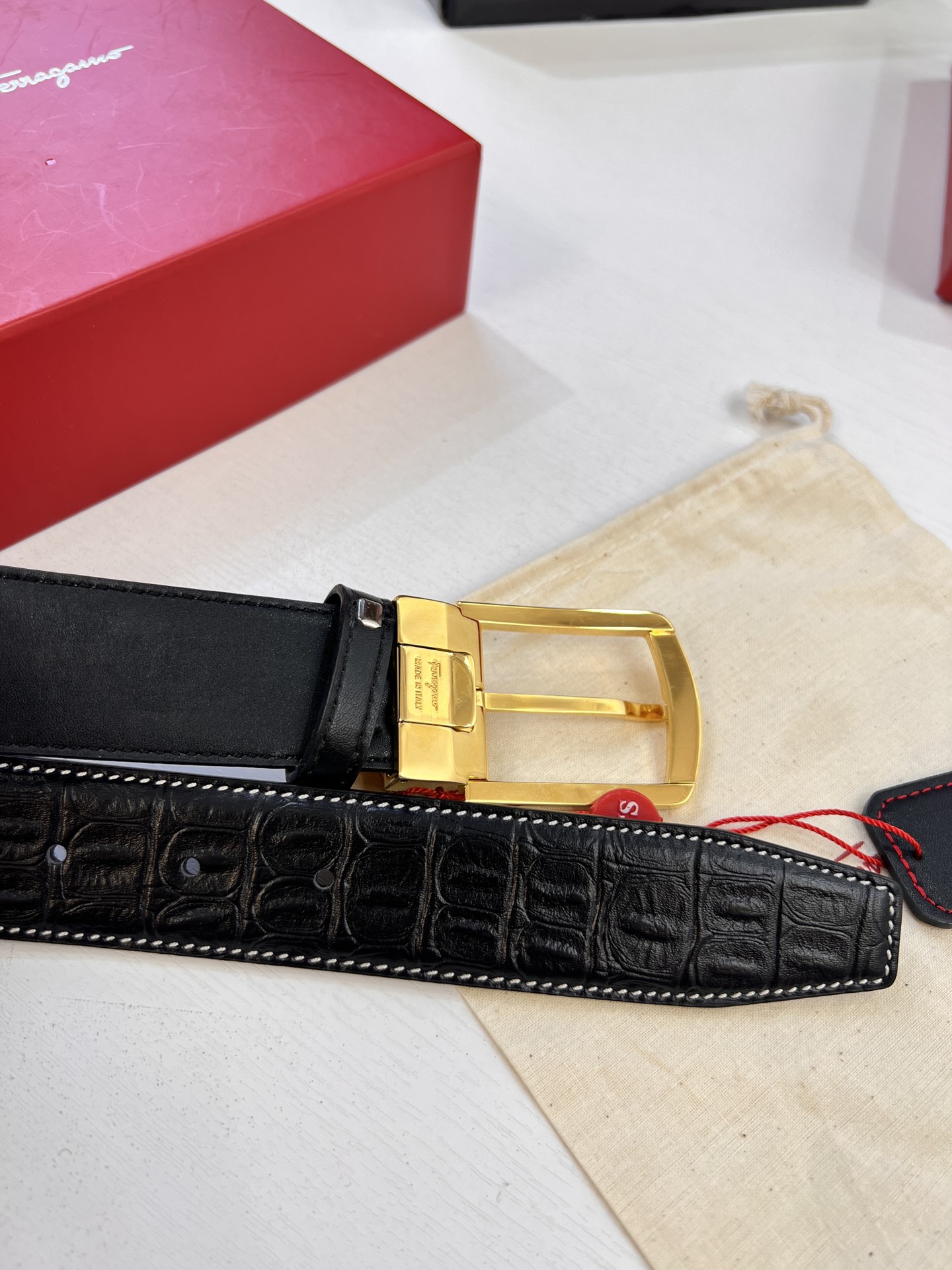 Streetwear Belt Ferragamo 320371 size:3.5cm - vstockx