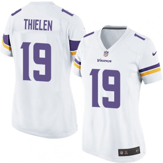 Women's Minnesota Vikings Adam Thielen Game Vapor Jersey White - vstockx