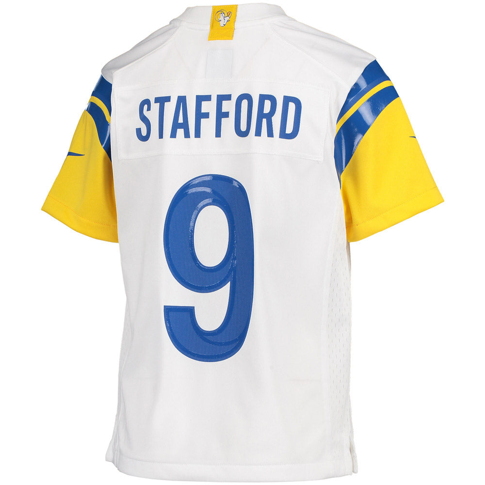 Youth Los Angeles Rams Matthew Stafford Game Jersey White - vstockx