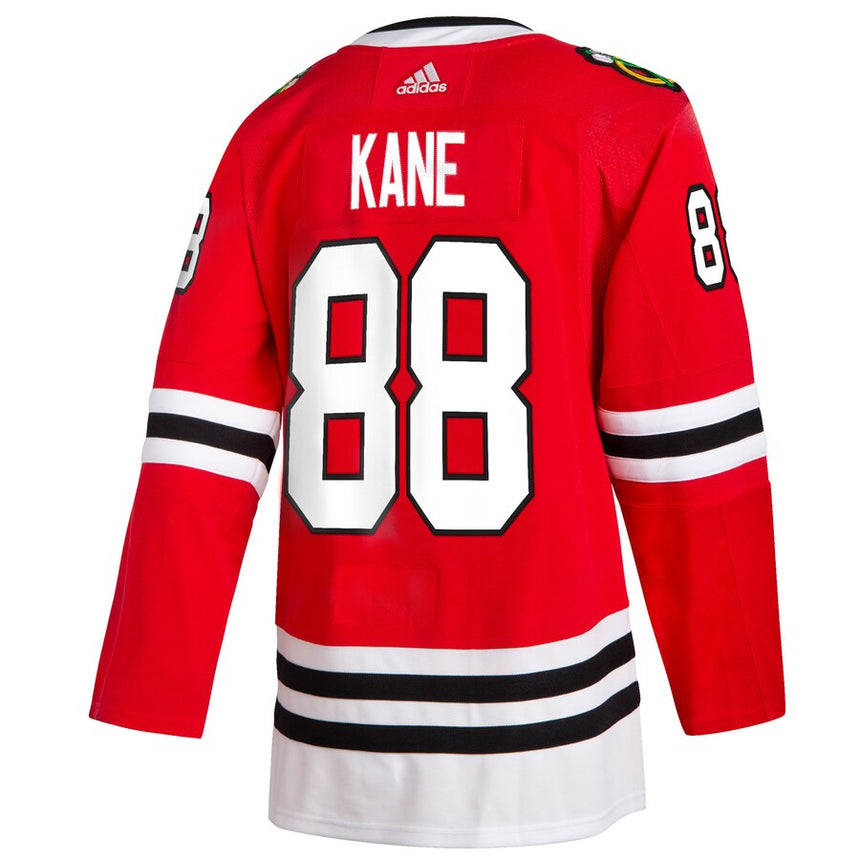 Men's Chicago Blackhawks Patrick Kane adidas Red Home Authentic Player Jersey (updated collar) - vstockx
