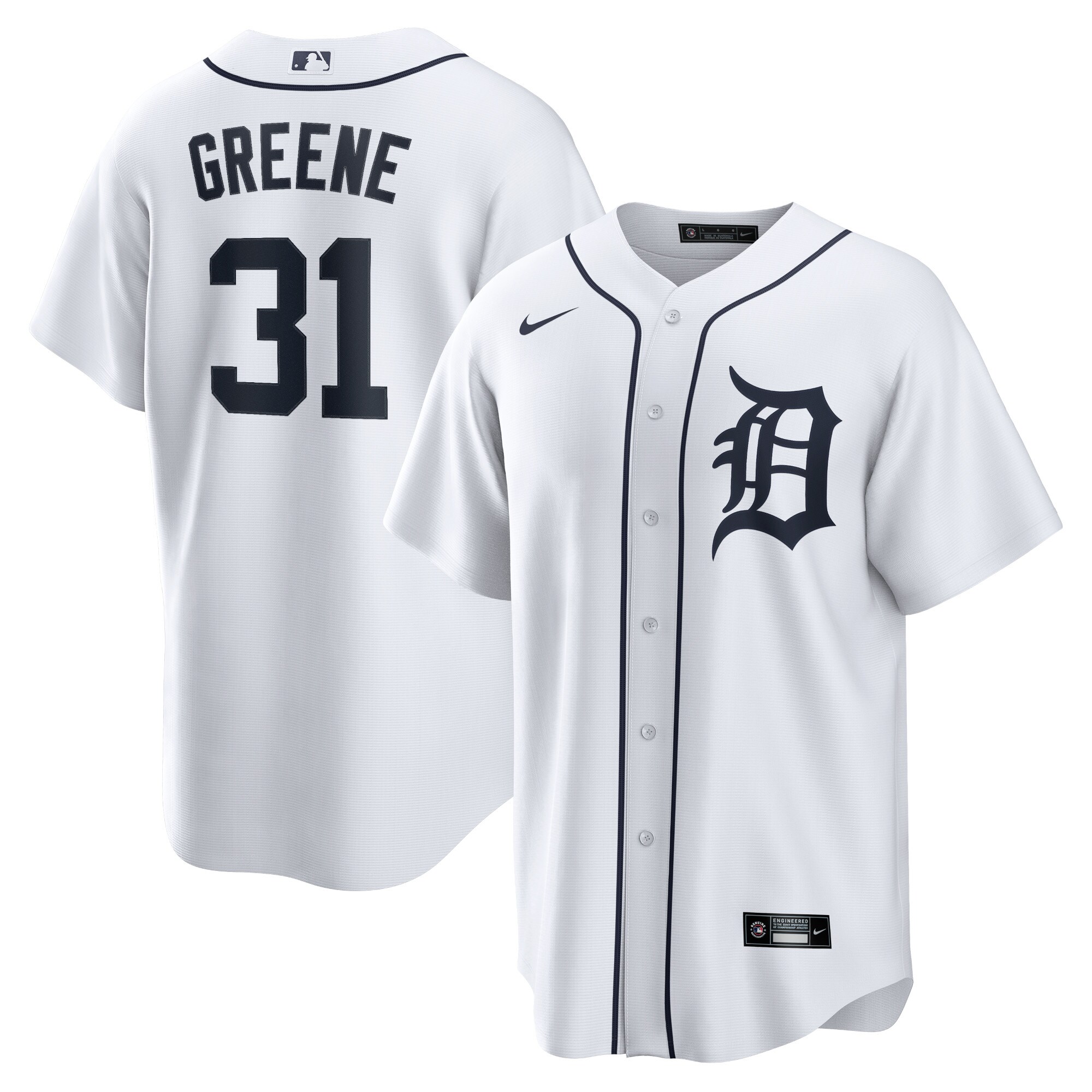 Riley Greene Detroit Tigers Nike Replica Player Jersey - White - vstockx