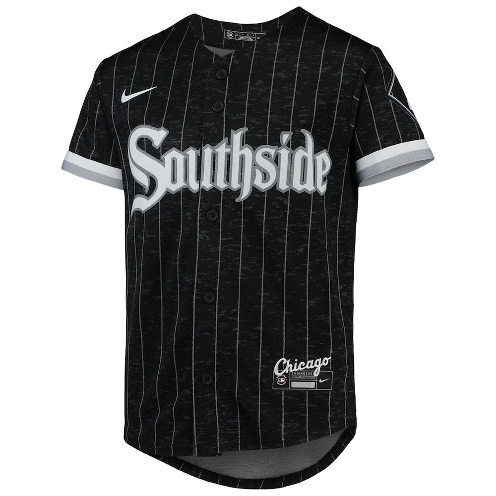 Youth Chicago White Sox Tim Anderson City Connect Replica Jersey - Black - vstockx