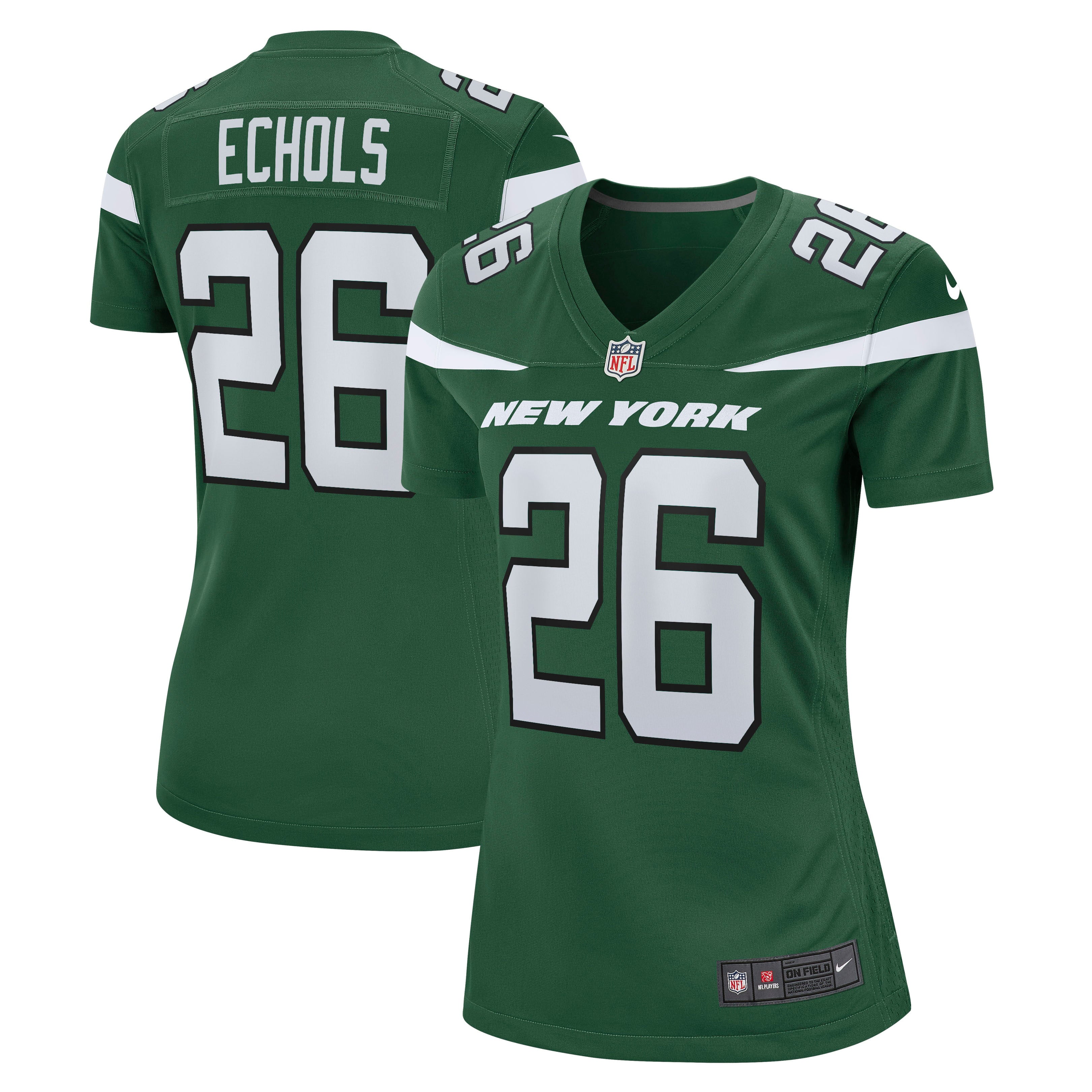 Women's Nike Brandin Echols Gotham Green New York Jets Game Jersey - vstockx