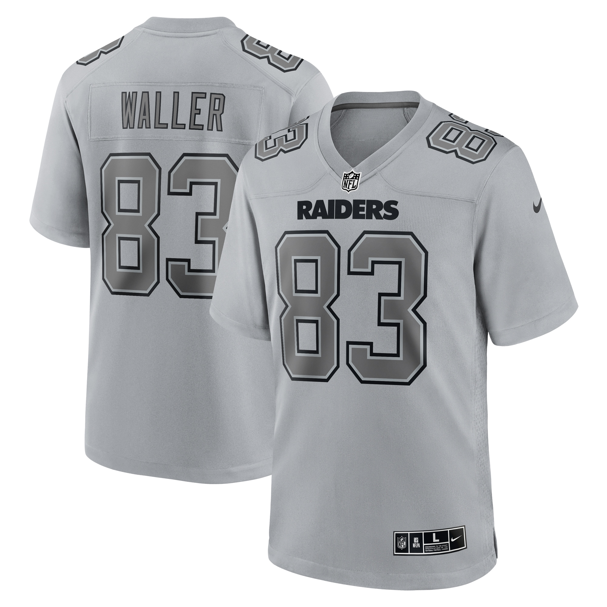 Darren Waller Las Vegas Raiders Nike Atmosphere Fashion Game Jersey - Gray - vstockx