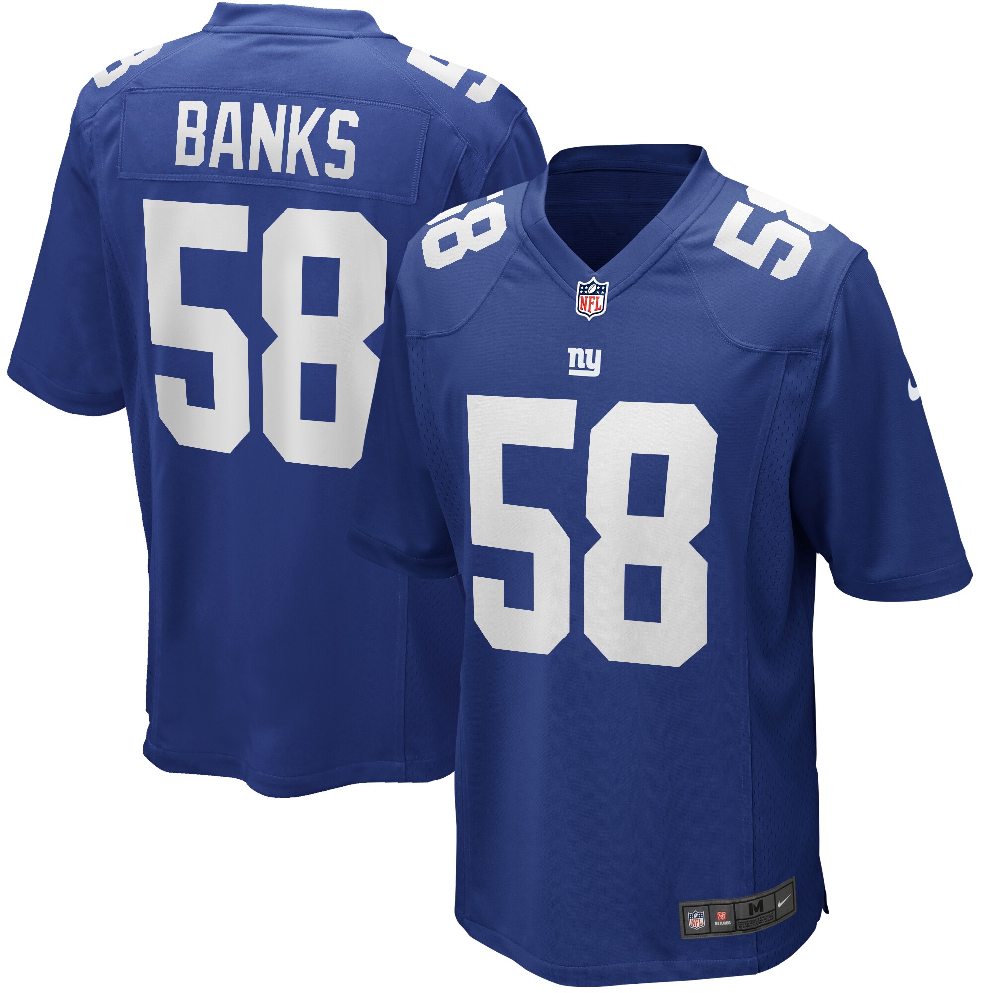 Carl Banks New York Giants Nike Game Retired Player Jersey - Royal - vstockx
