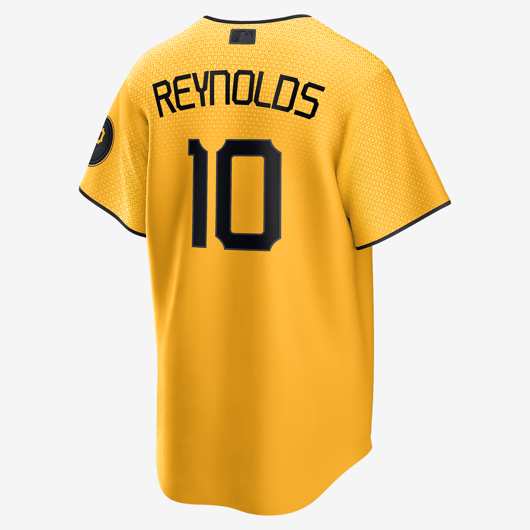 MLB Pittsburgh Pirates City Connect (Bryan Reynolds) Men's Replica Baseball Jersey - Sundown/Black - vstockx
