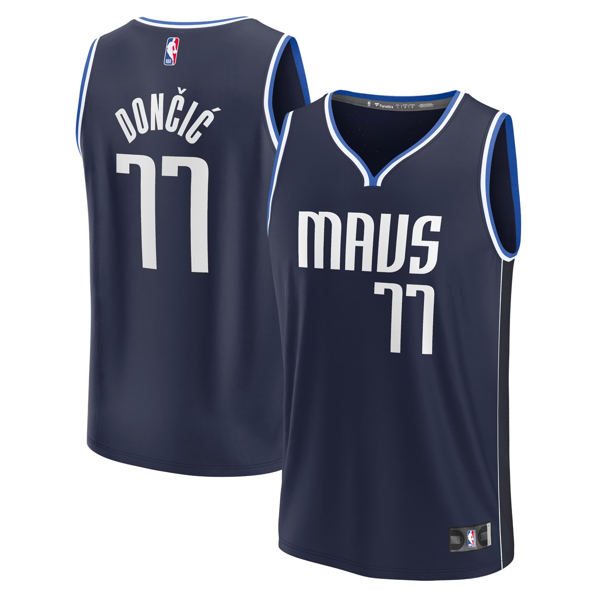 Luka Doncic Dallas Mavericks Fanatics Branded Youth Player Jersey - Statement Edition - Navy - vstockx