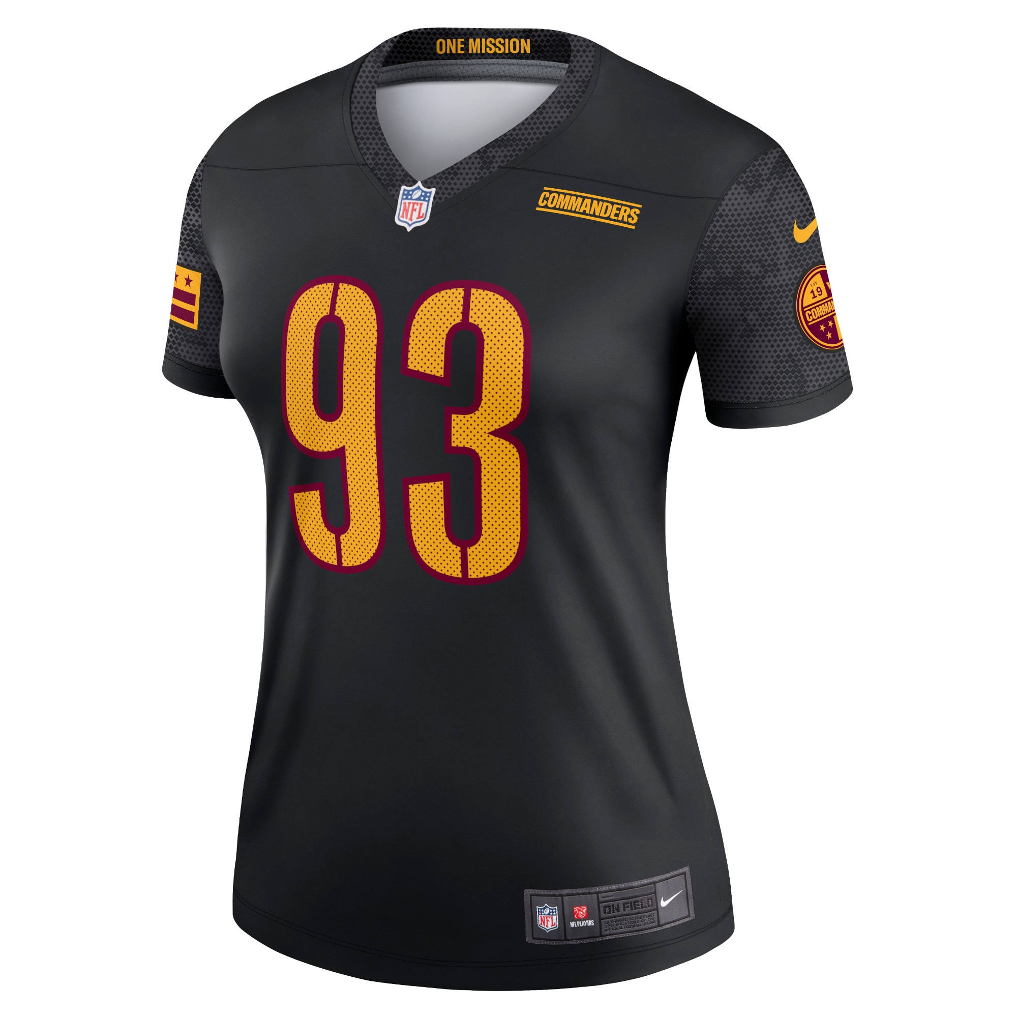 Jonathan Allen Washington Commanders Nike Women's Alternate Legend Jersey - Black - vstockx