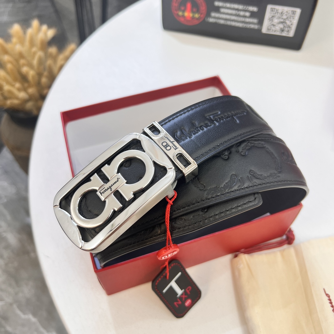 Streetwear Belt Ferragamo 320133 size:3.5cm - vstockx