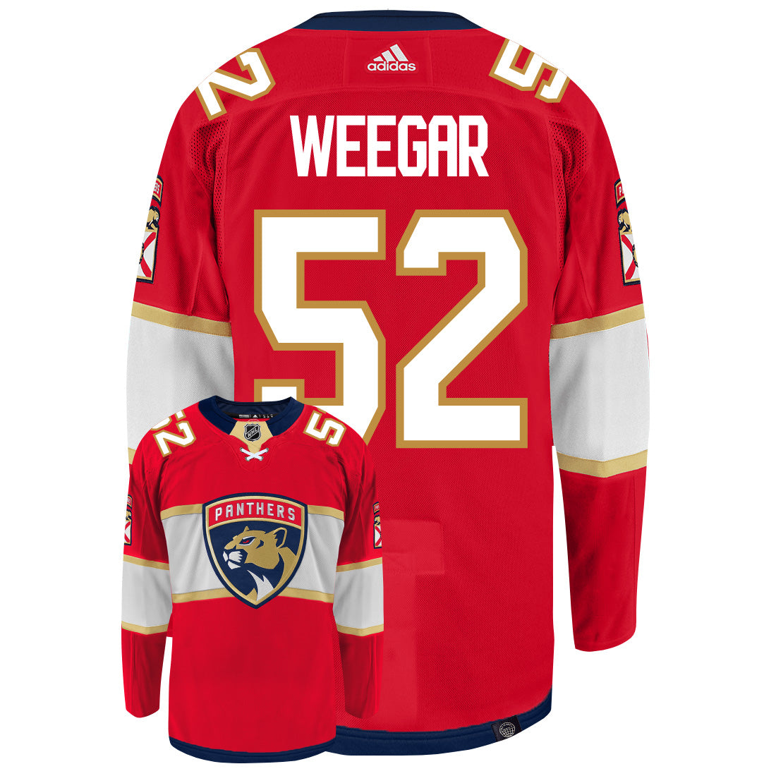 Mackenzie Weegar Florida Panthers Adidas Primegreen Authentic NHL Hockey Jersey - vstockx