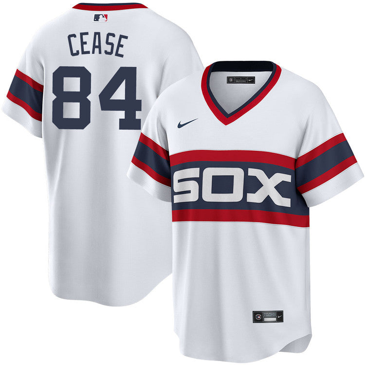 Men's Dylan Cease Chicago White Sox Home White 1983 Sunday Alternate Premium Stitch Replica Jersey - vstockx