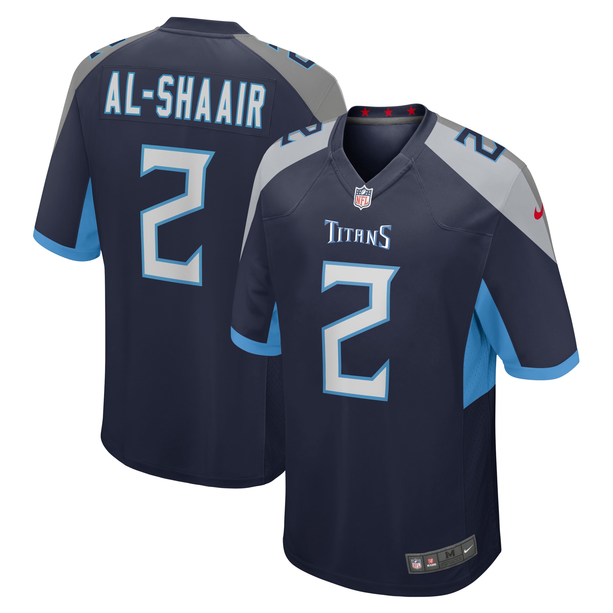 Azeez Al-Shaair Tennessee Titans Nike Team Game Jersey - Navy - vstockx