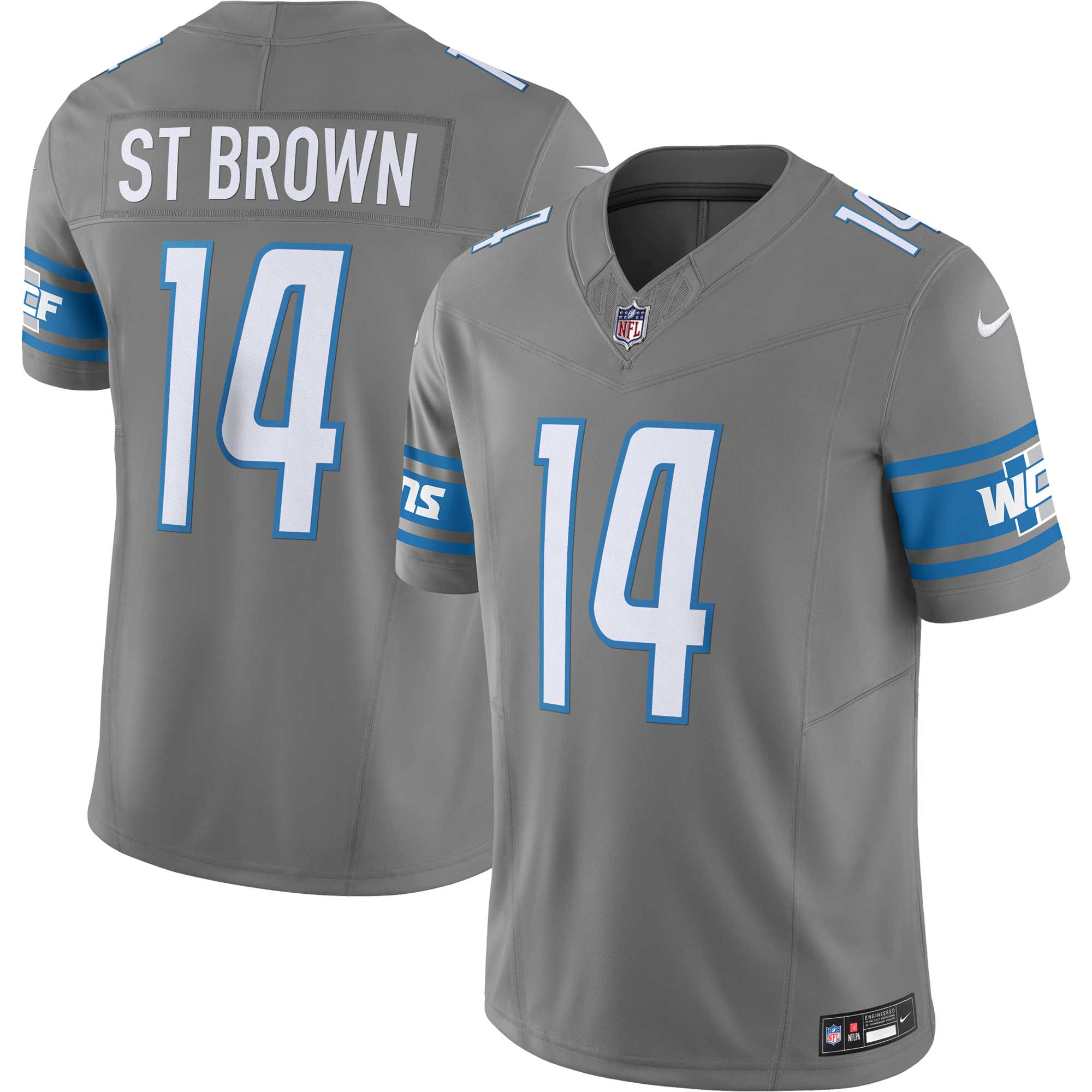 Amon-Ra St. Brown Detroit Lions Nike Vapor F.U.S.E. Limited Jersey - Silver - vstockx