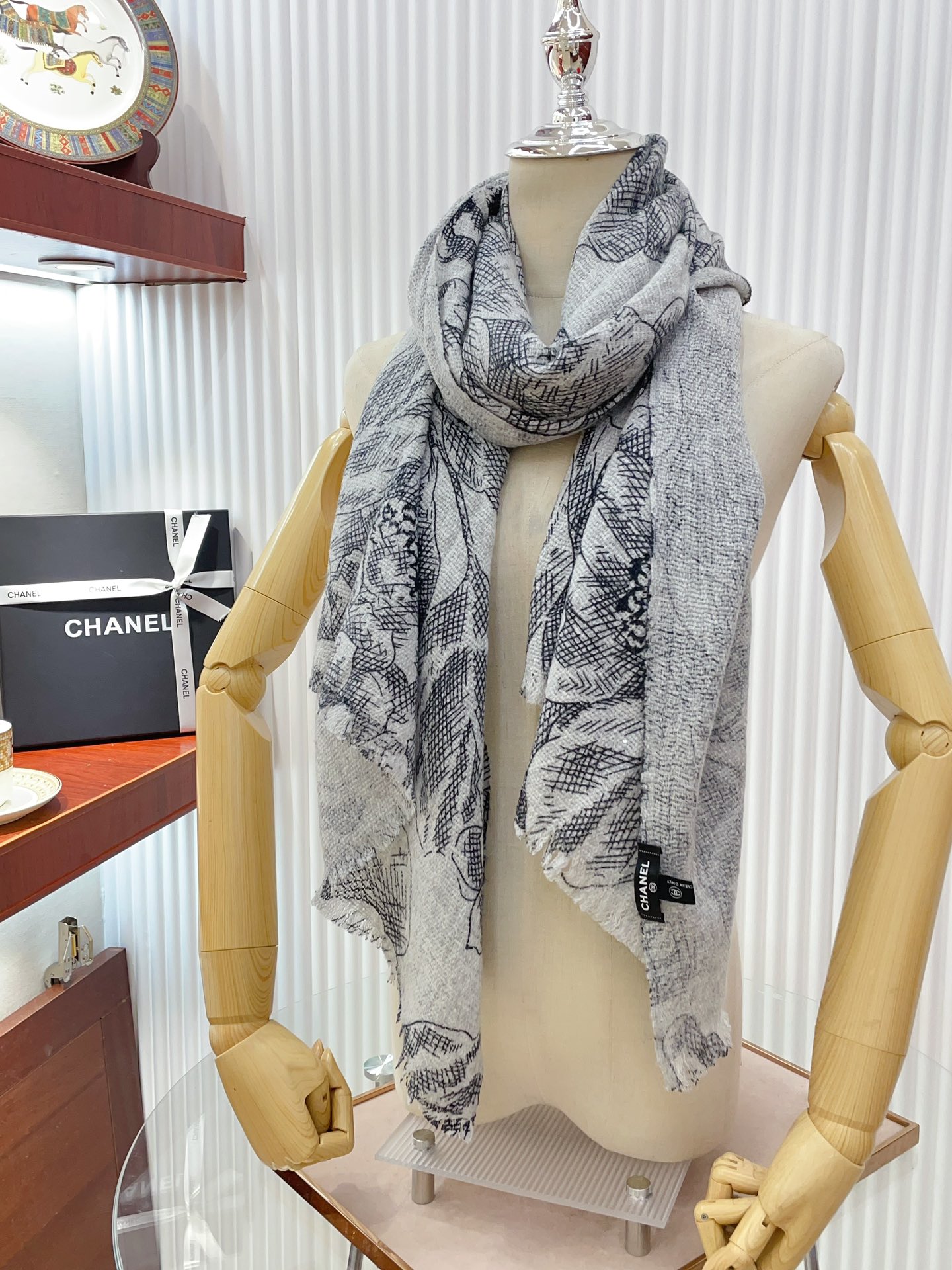 Streetwear Scarf CHANEL 328733 SIZE:70cm*180cm - vstockx