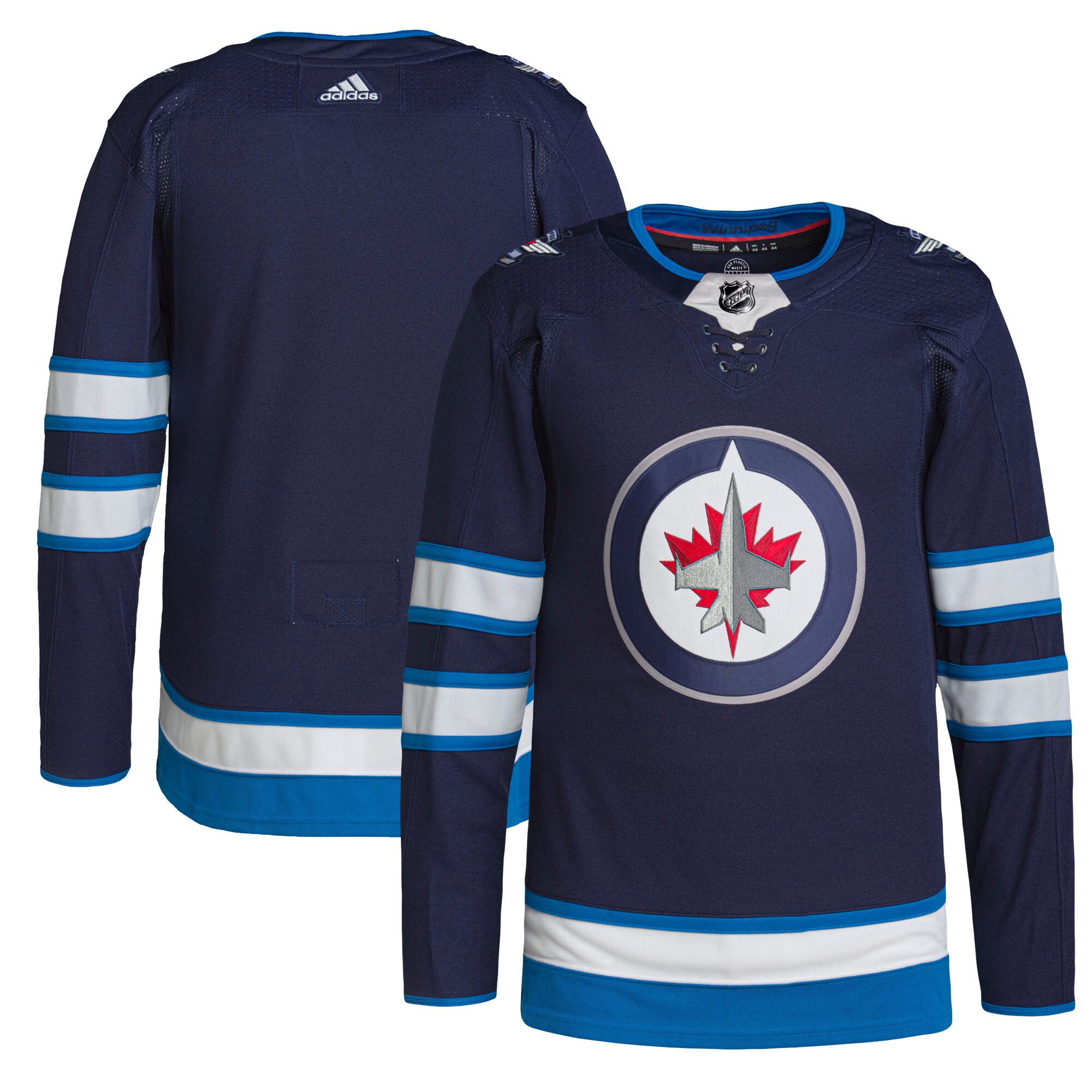 Winnipeg Jets adidas Home Authentic Pro Jersey - Navy - vstockx