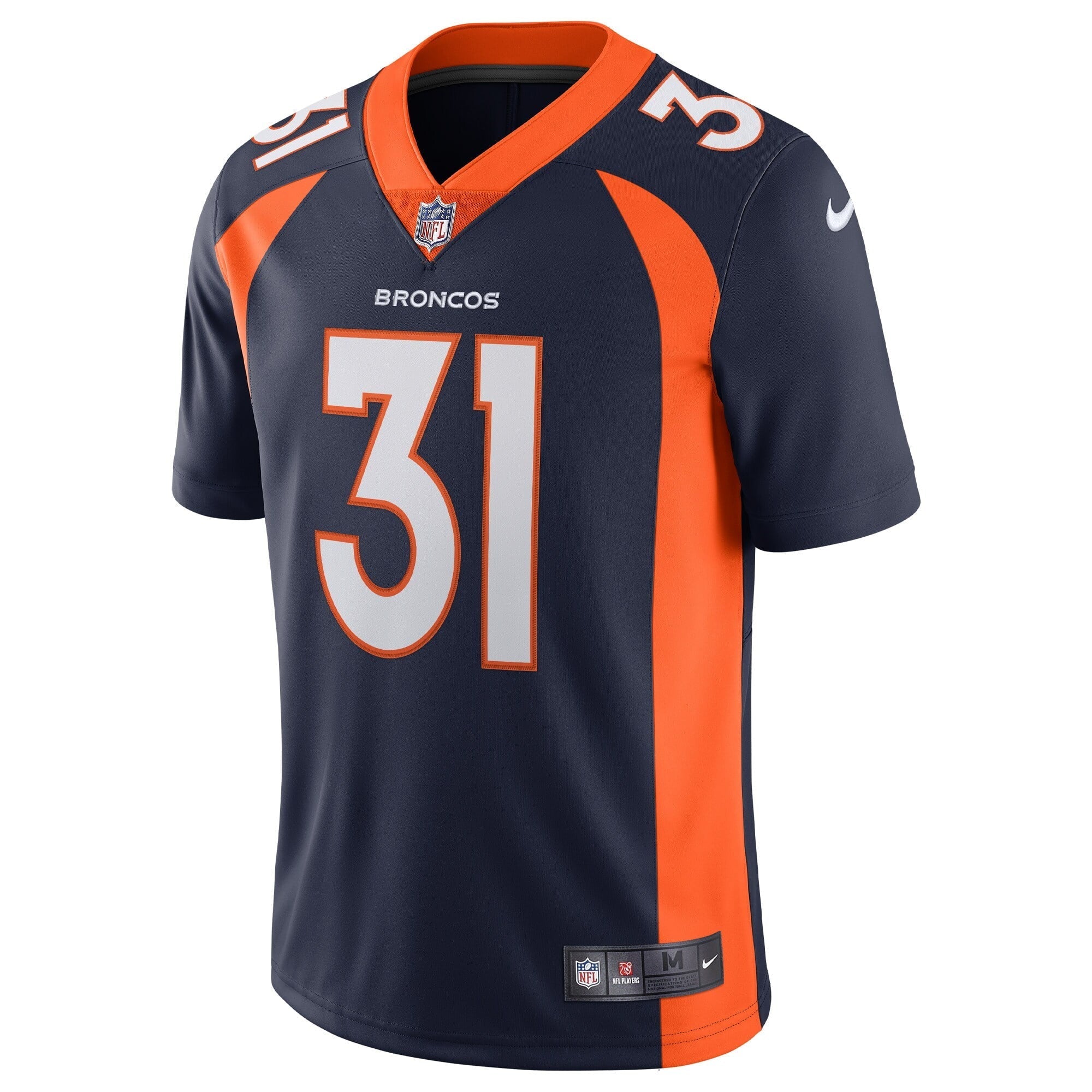 Men's Nike Justin Simmons Navy Denver Broncos Alternate Vapor Limited Jersey - vstockx