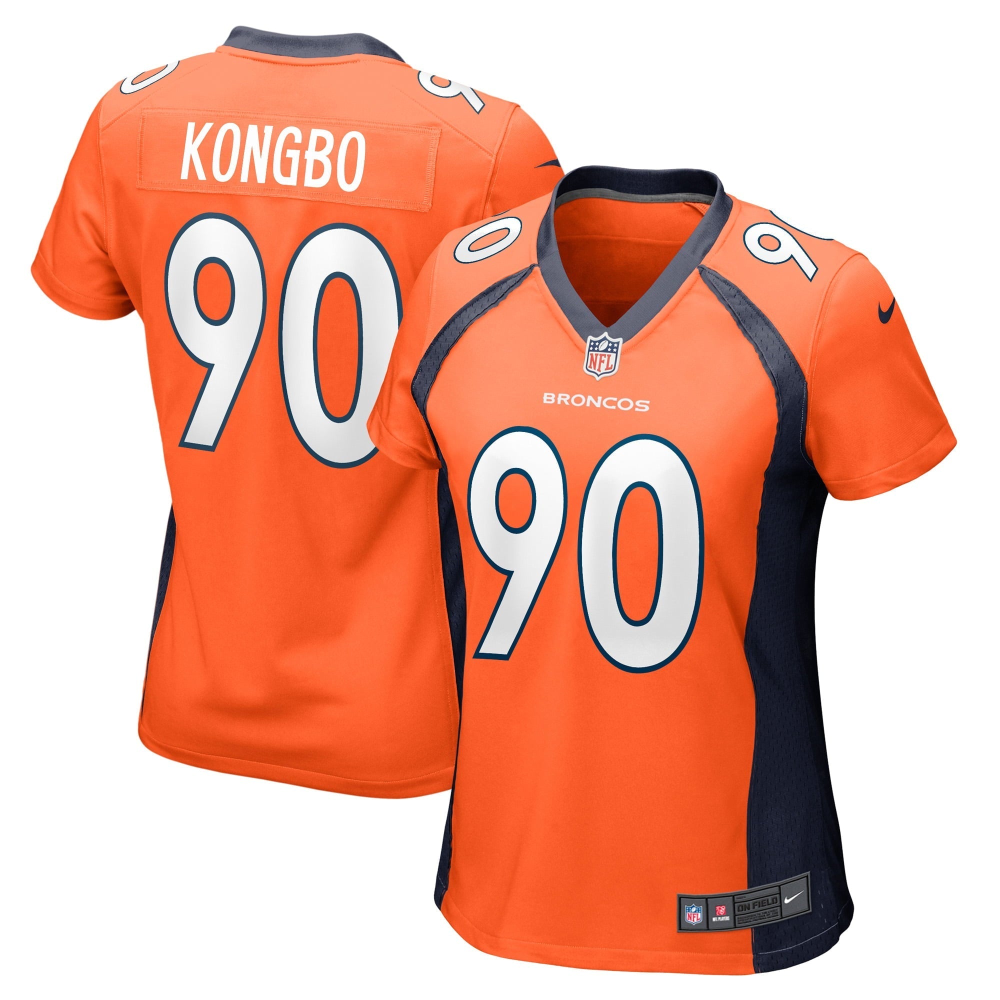 Women's Nike Jonathan Kongbo Orange Denver Broncos Game Player Jersey - vstockx