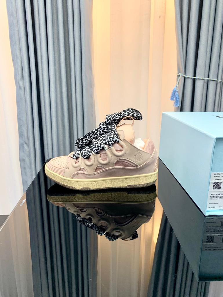 Lanvin Leather Curb Pink - vstockx