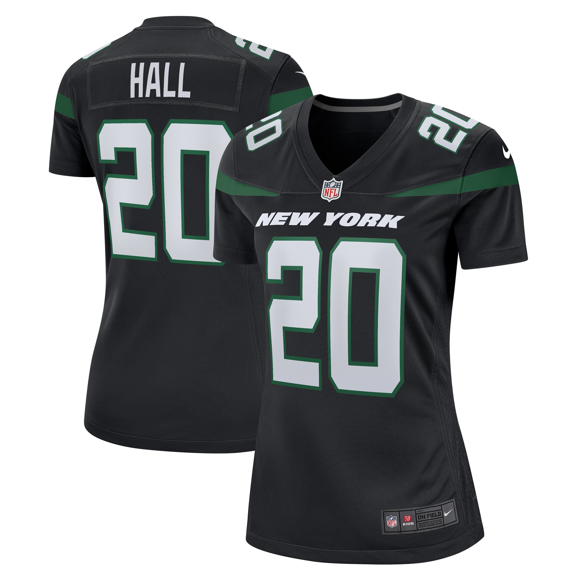 Breece Hall New York Jets Nike Women's Alternate Game Player Jersey - Stealth Black - vstockx