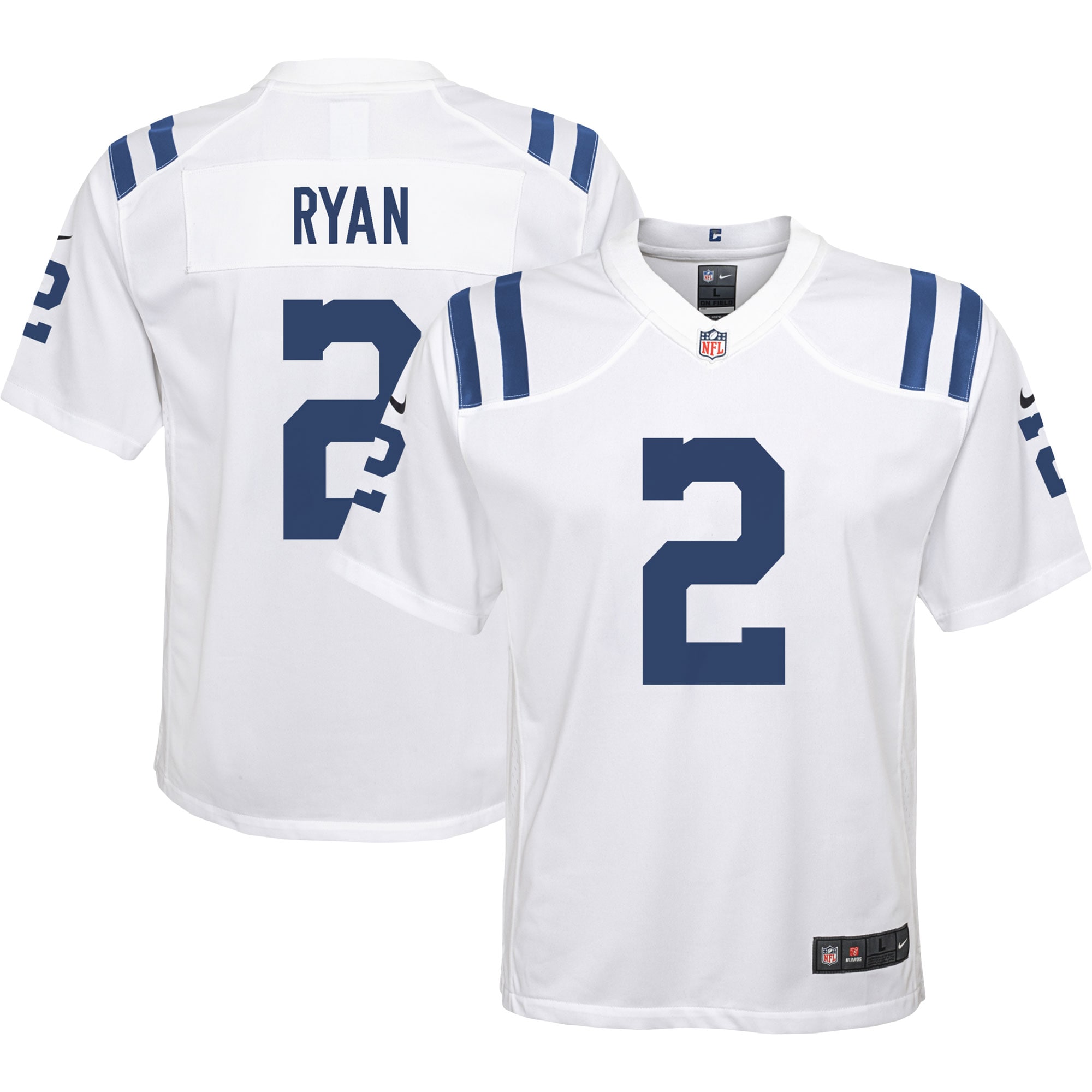 Matt Ryan Indianapolis Colts Nike Youth Away Game Jersey - White - vstockx