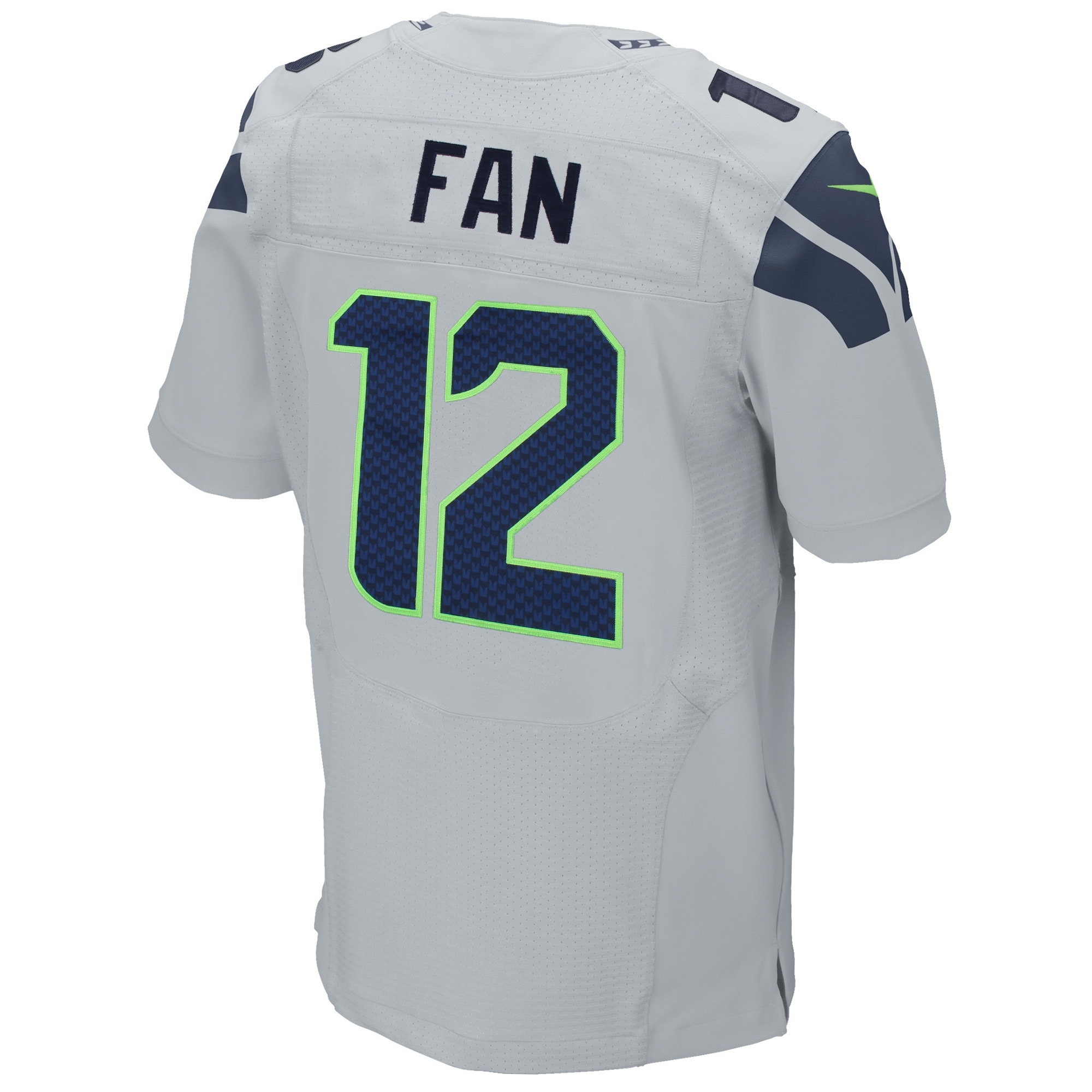 12s Seattle Seahawks Nike Elite Jersey - Gray - vstockx
