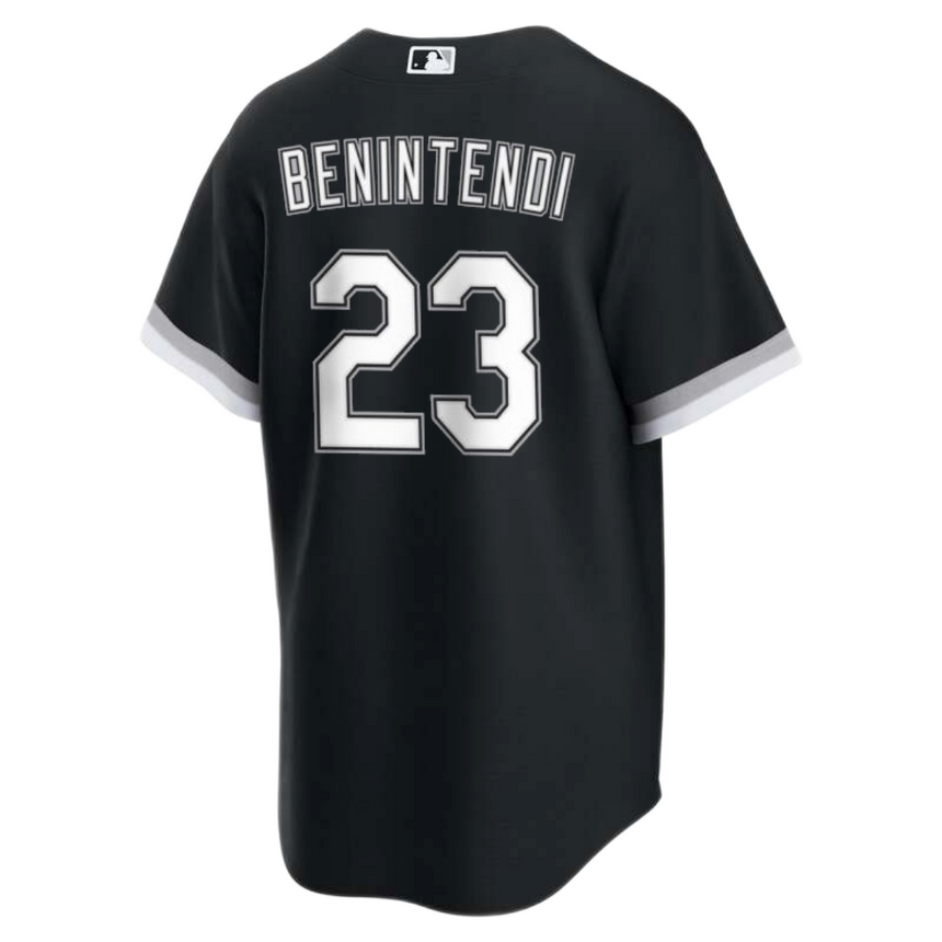 Men's Andrew Benintendi Chicago White Sox Black Alternate Spring Training Premium Stitch Replica Jersey - vstockx