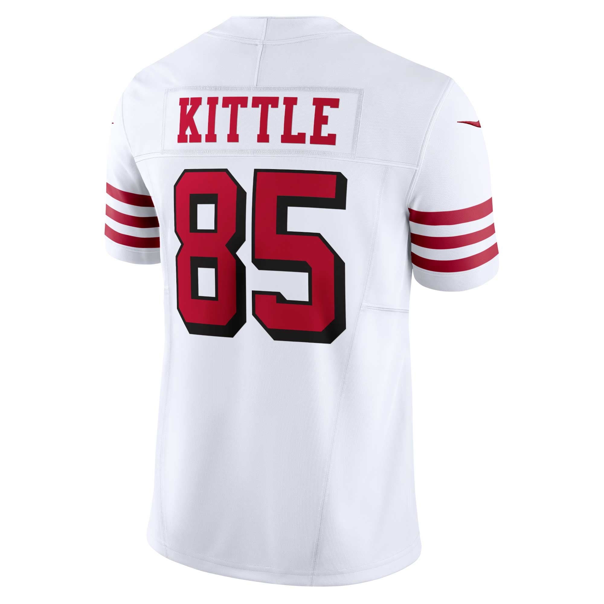 Men's Nike George Kittle White San Francisco 49ers Alternate Vapor F.U.S.E. Limited Jersey - vstockx