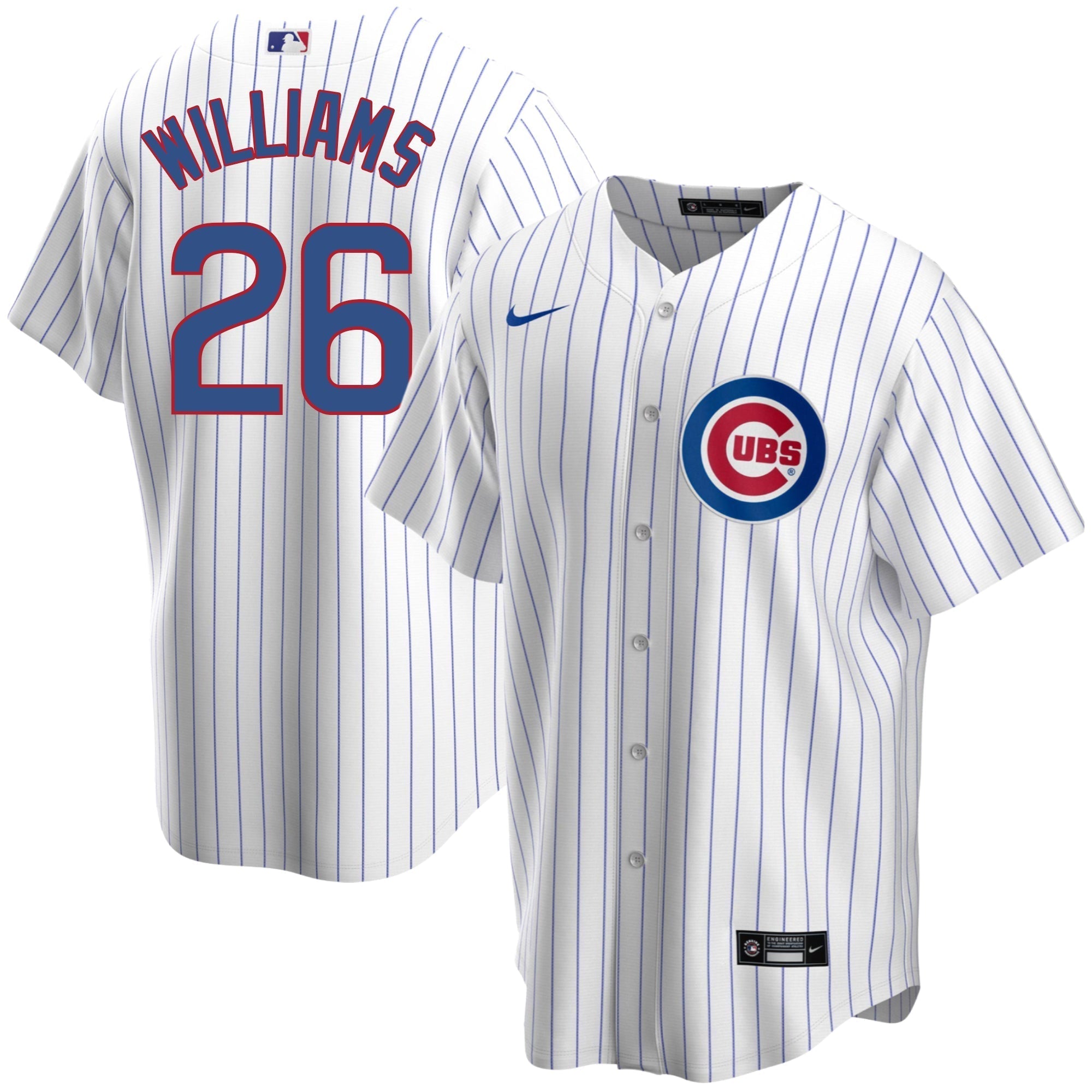 Billy Williams Chicago Cubs Home Pinstripe Men's Replica Jersey - vstockx