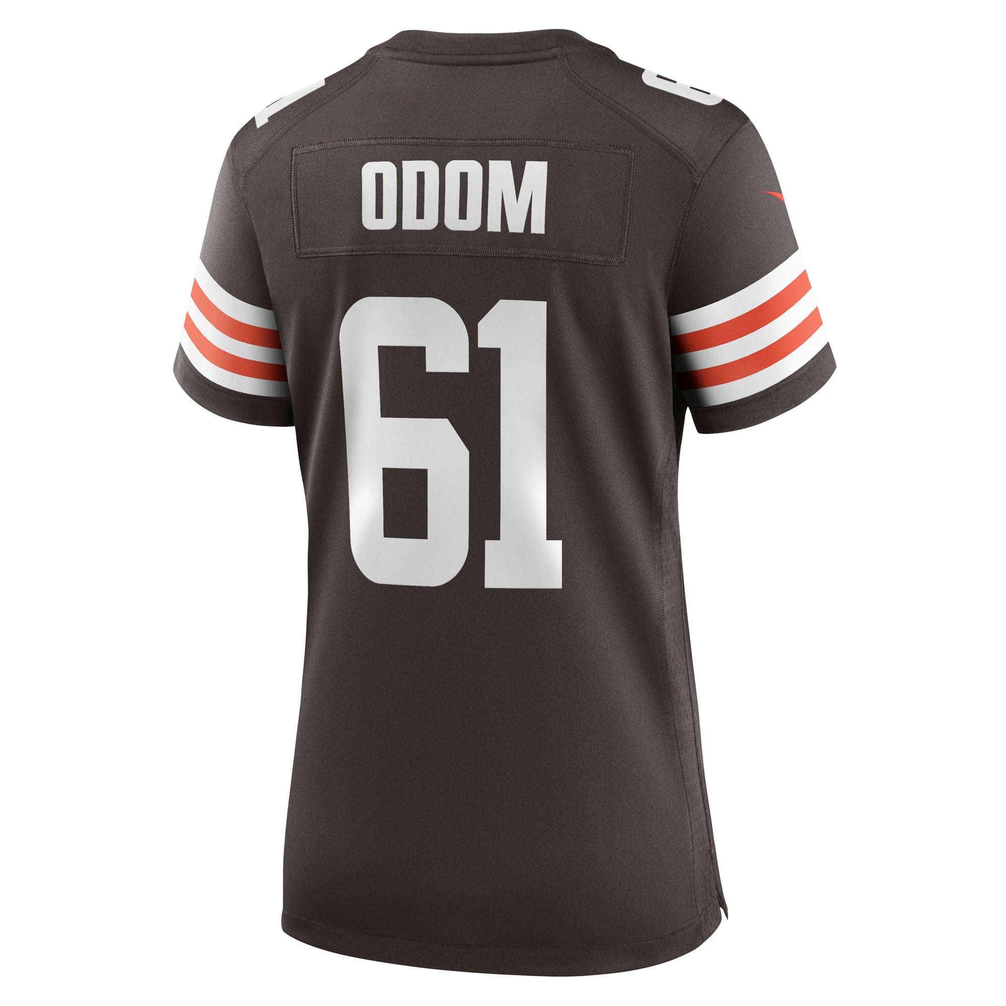 Women's Nike Chris Odom Brown Cleveland Browns Game Player Jersey - vstockx