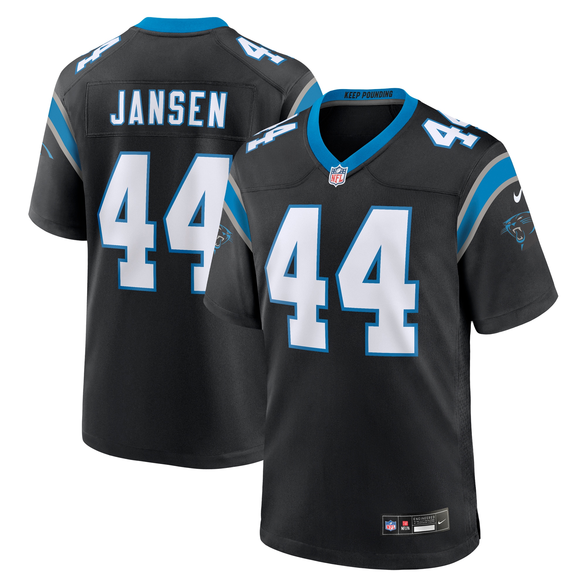 J.J. Jansen Carolina Panthers Nike Team Game Jersey - Black - vstockx