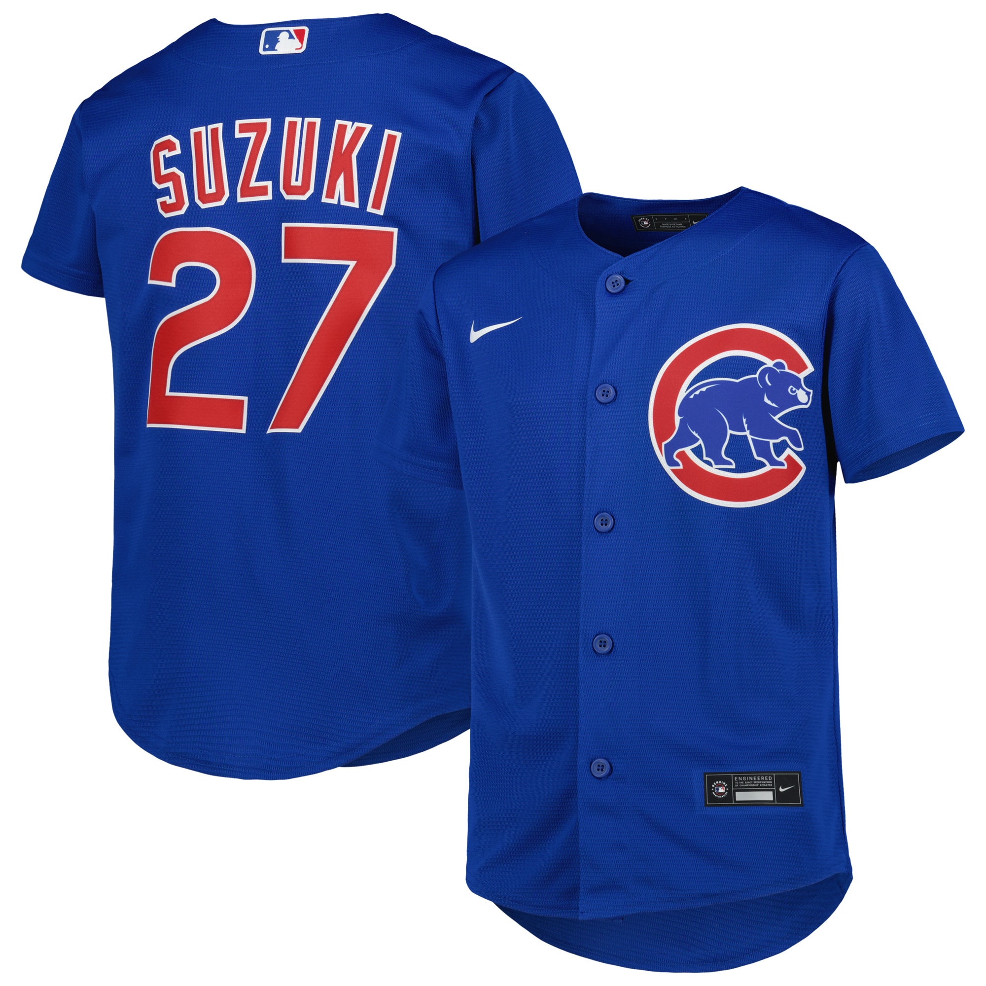 Seiya Suzuki Chicago Cubs Nike Youth Alternate Replica Player Jersey - Royal - vstockx