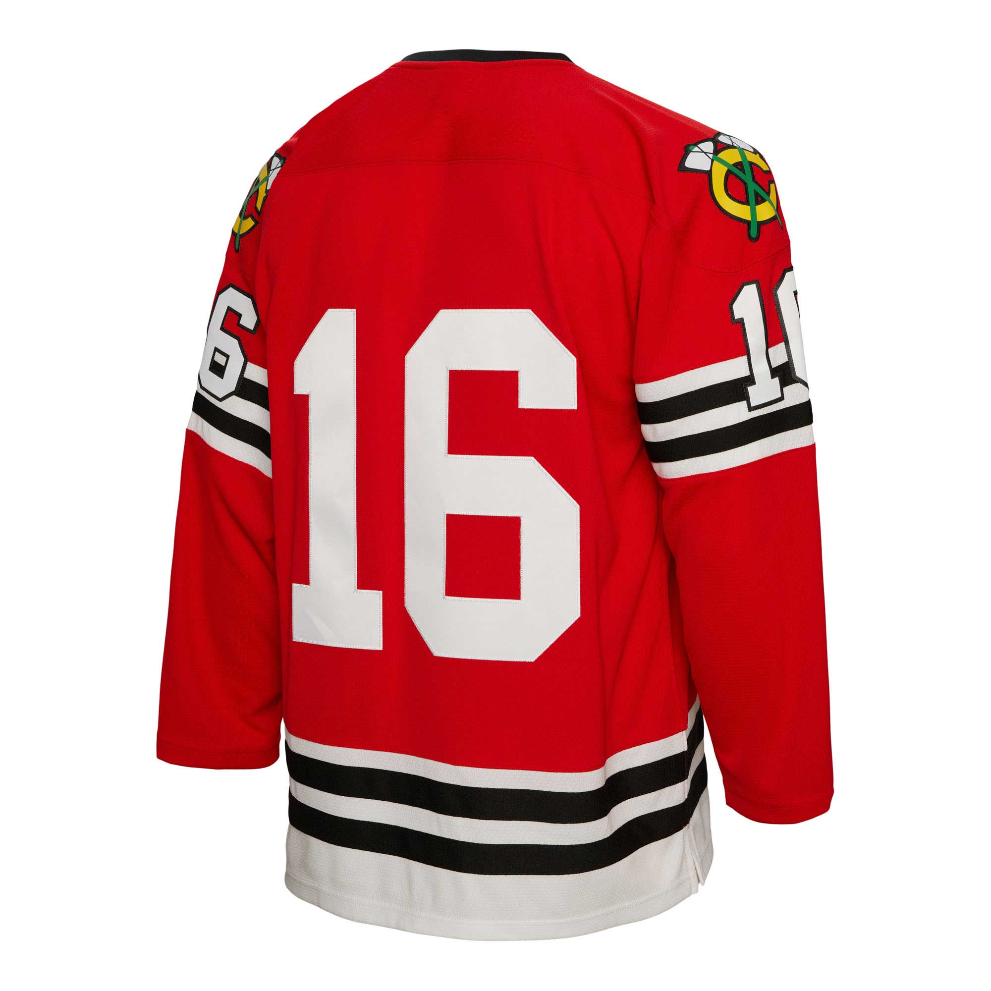 Bobby Hull Chicago Blackhawks Mitchell & Ness 1960/61 Blue Line Player Jersey - Red - vstockx