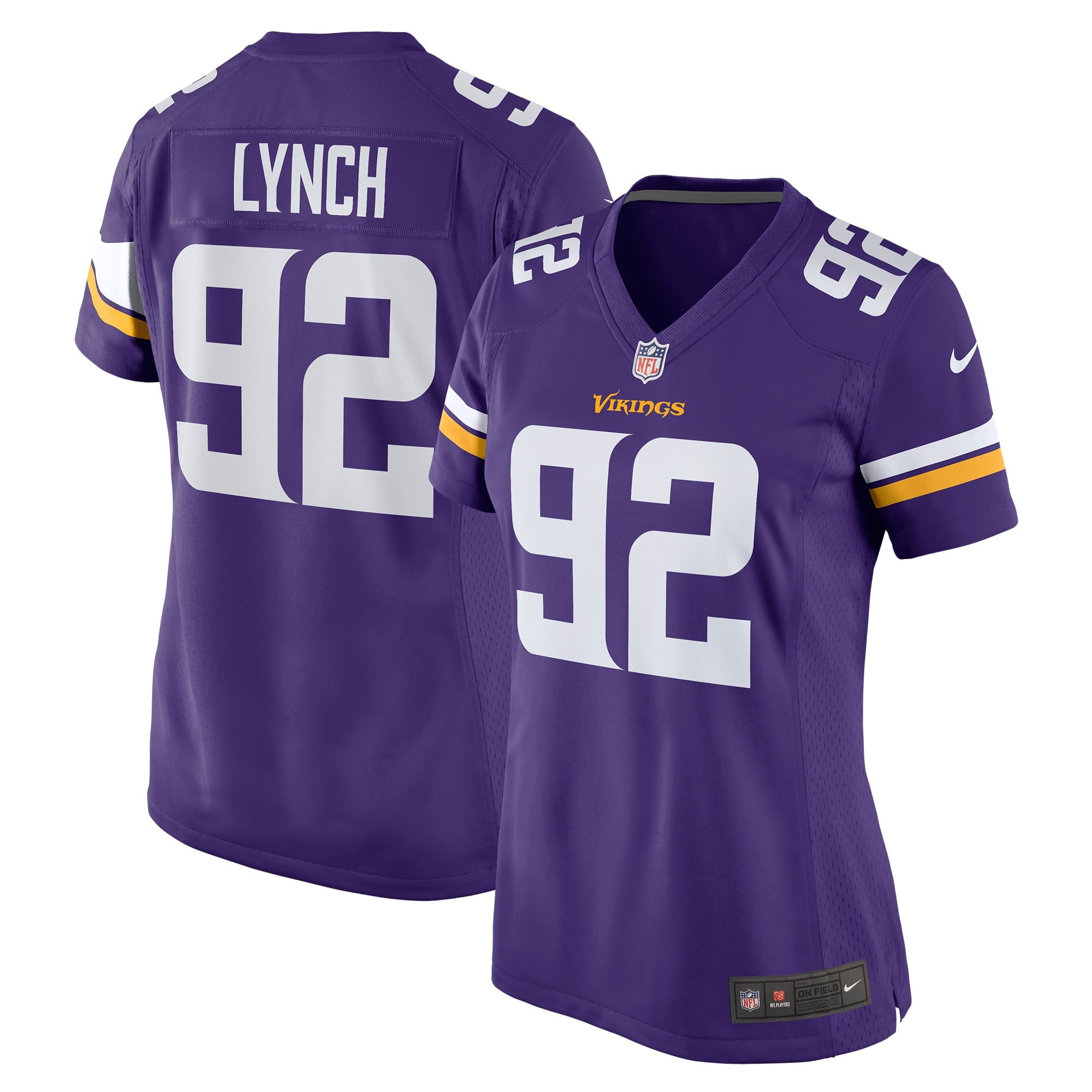 Women's Nike James Lynch Purple Minnesota Vikings Game Player Jersey - vstockx