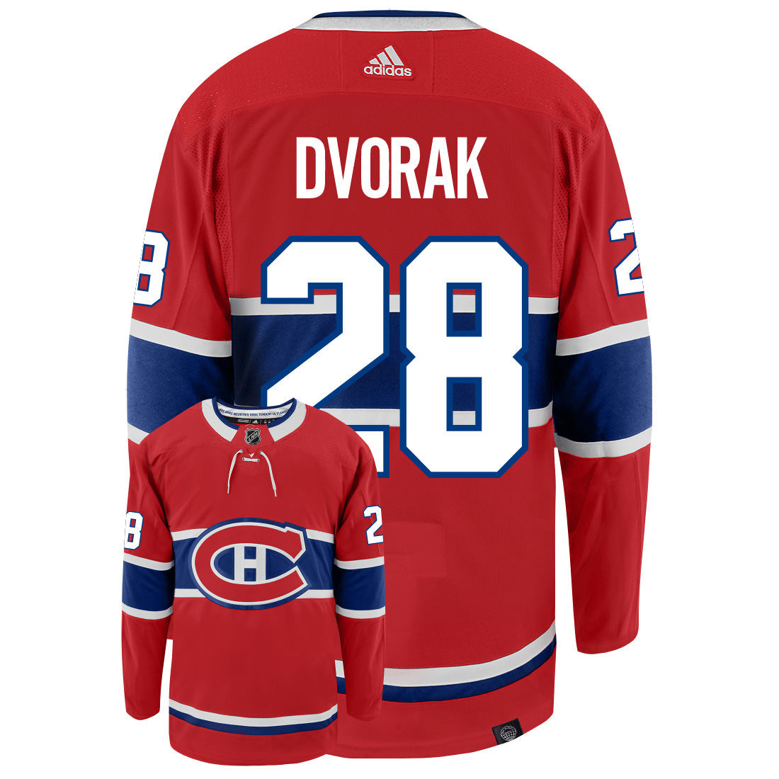 Christian Dvorak Montreal Canadiens Adidas Primegreen Authentic NHL Hockey Jersey - vstockx