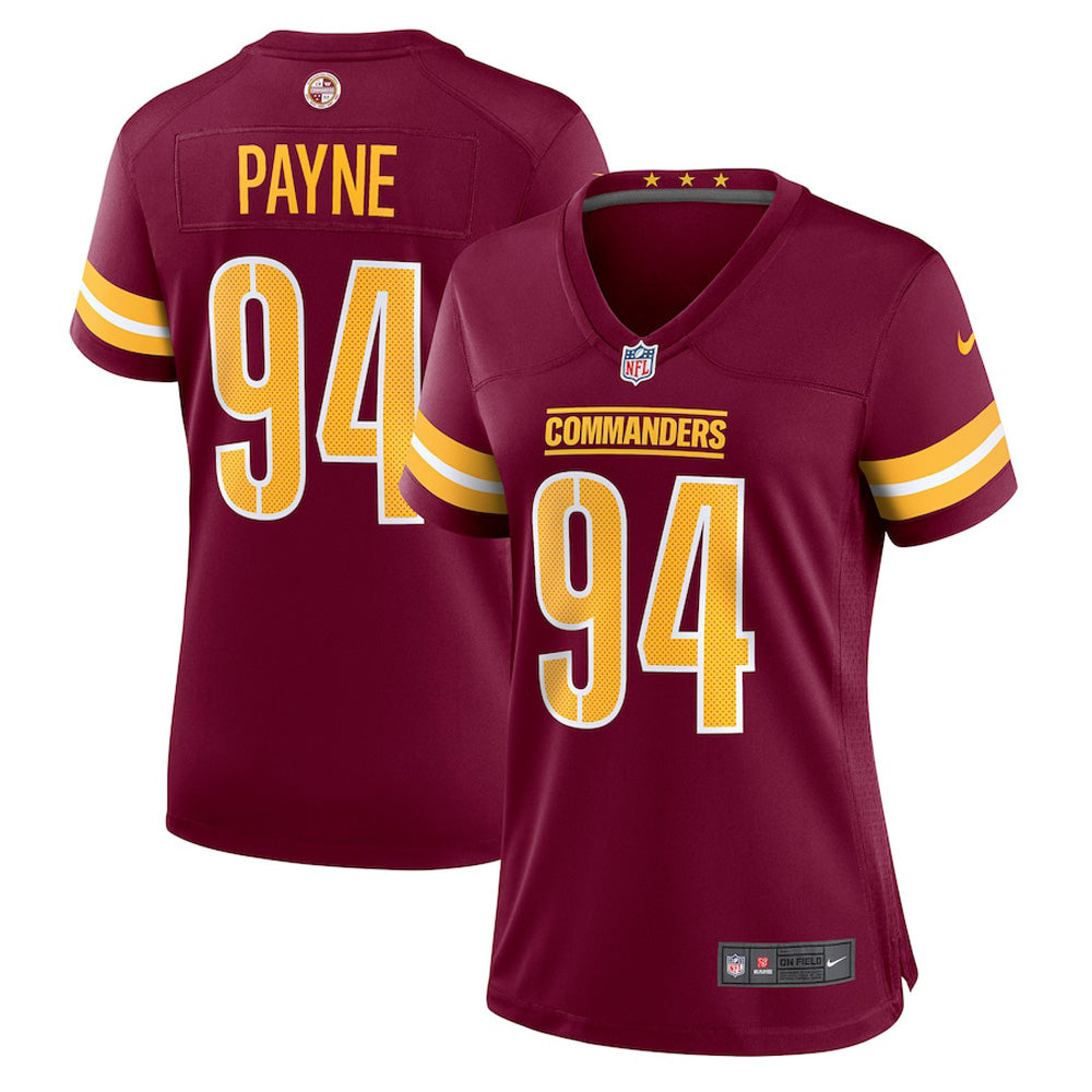 Women's Washington Commanders DaRon Payne Game Jersey - Burgundy - vstockx