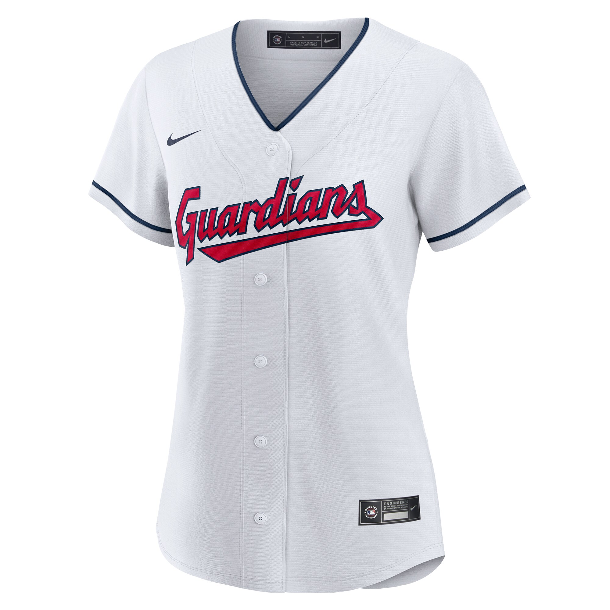 Cleveland Guardians Nike Women's Replica Custom Jersey - White - vstockx