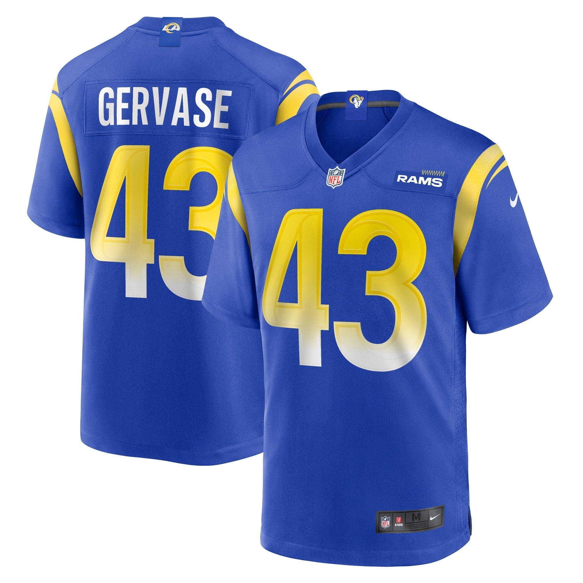 Men's Nike Jake Gervase Royal Los Angeles Rams Game Player Jersey - vstockx